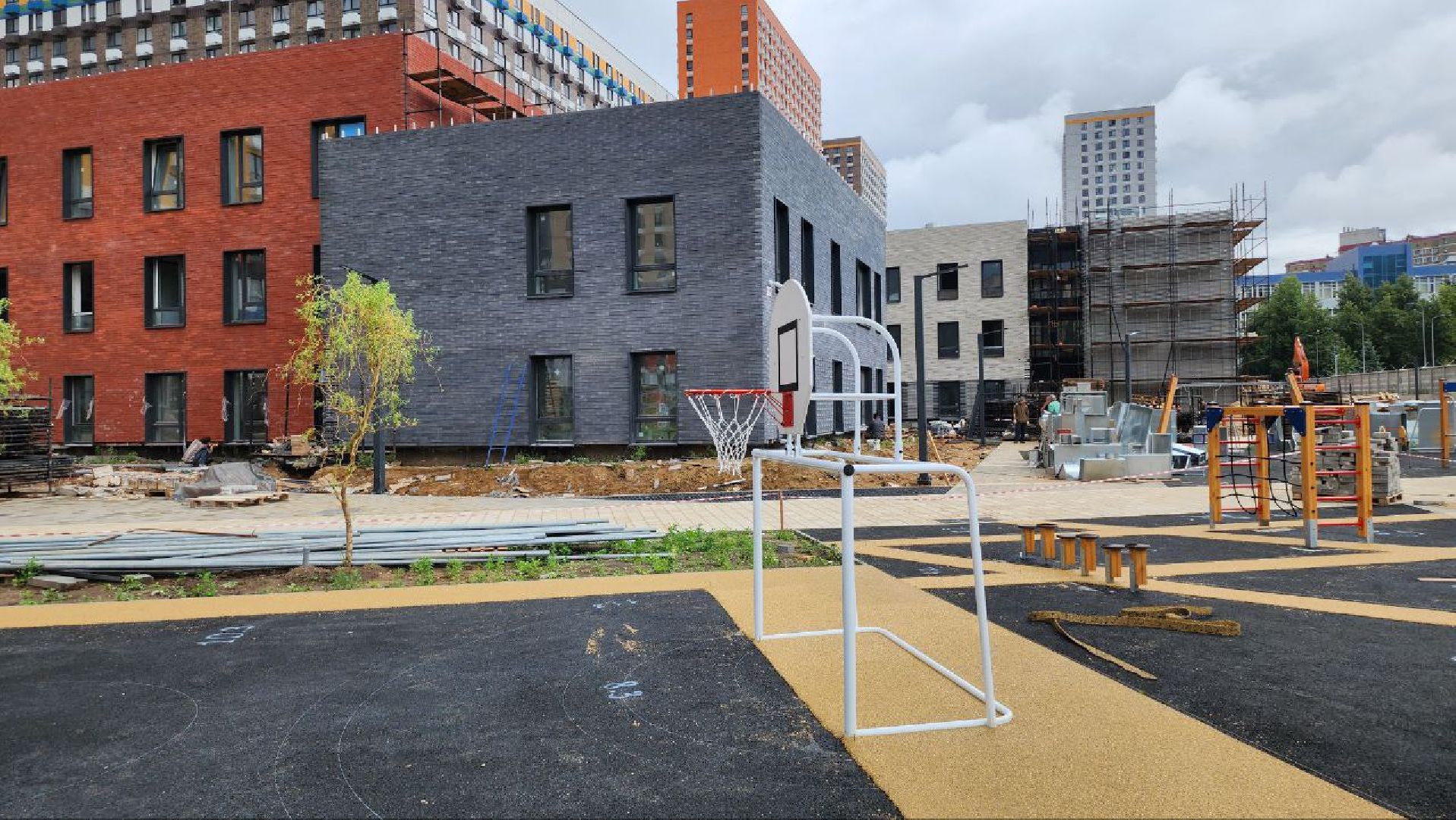 люберцы, новый детский сад, вентилируемый фасад, строители,