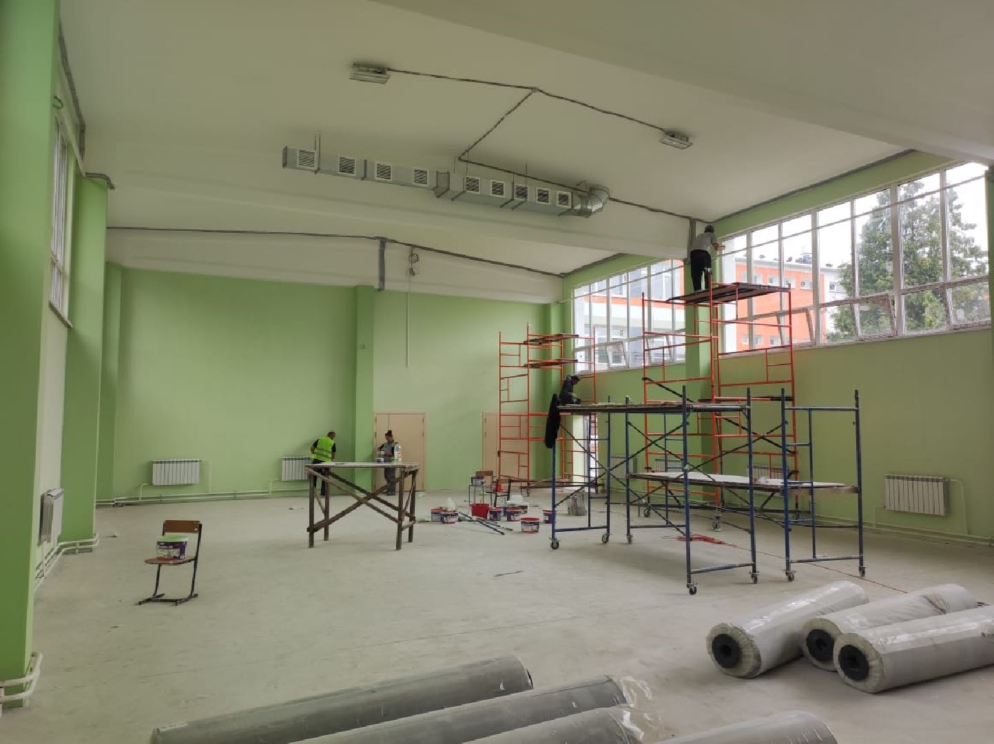 Строительство, Новая школа, Домодедово, Подмосковье, Село Красный путь, образование, образование в подмосковье,