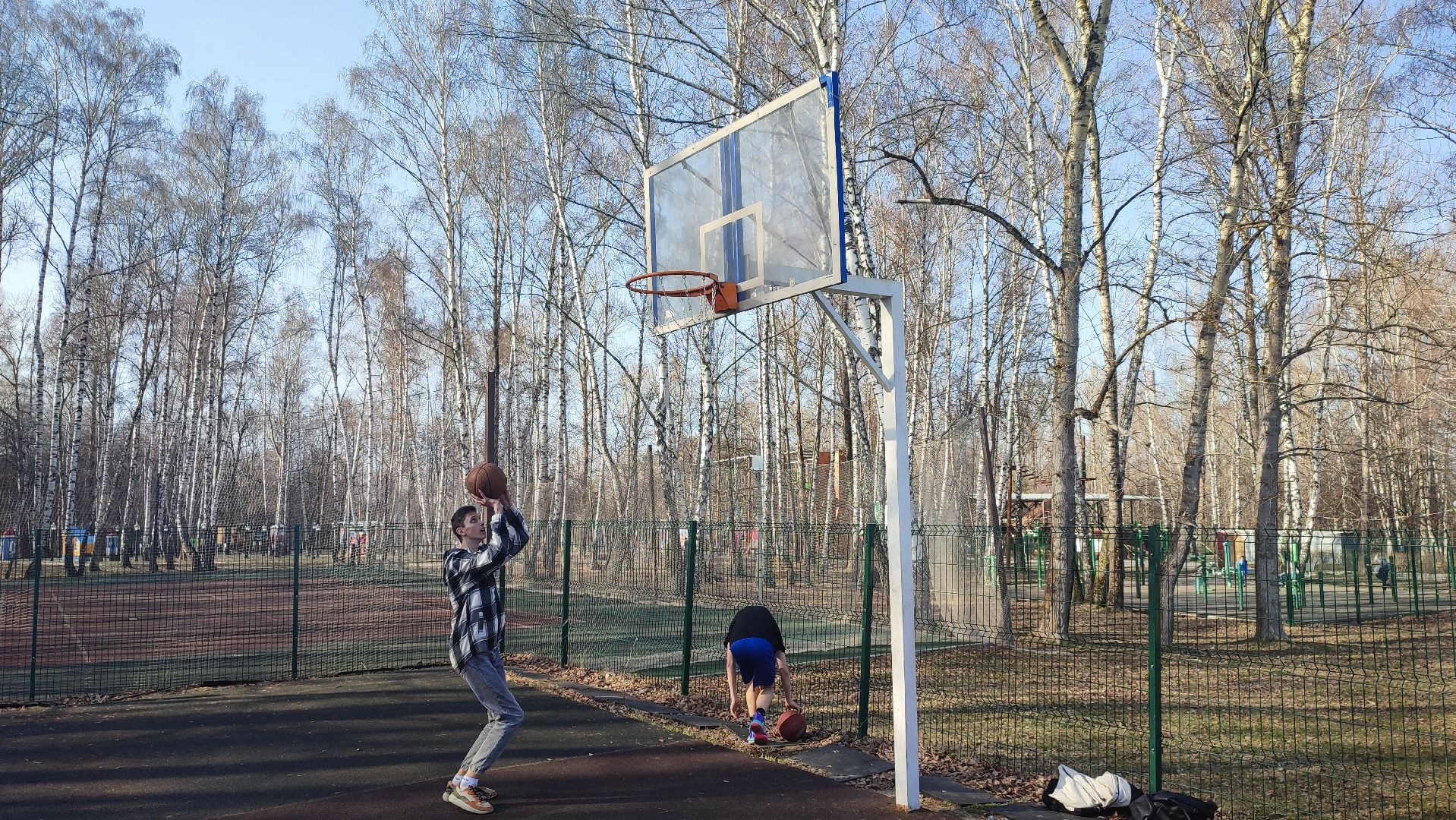 Кашира, парк, баскетбол