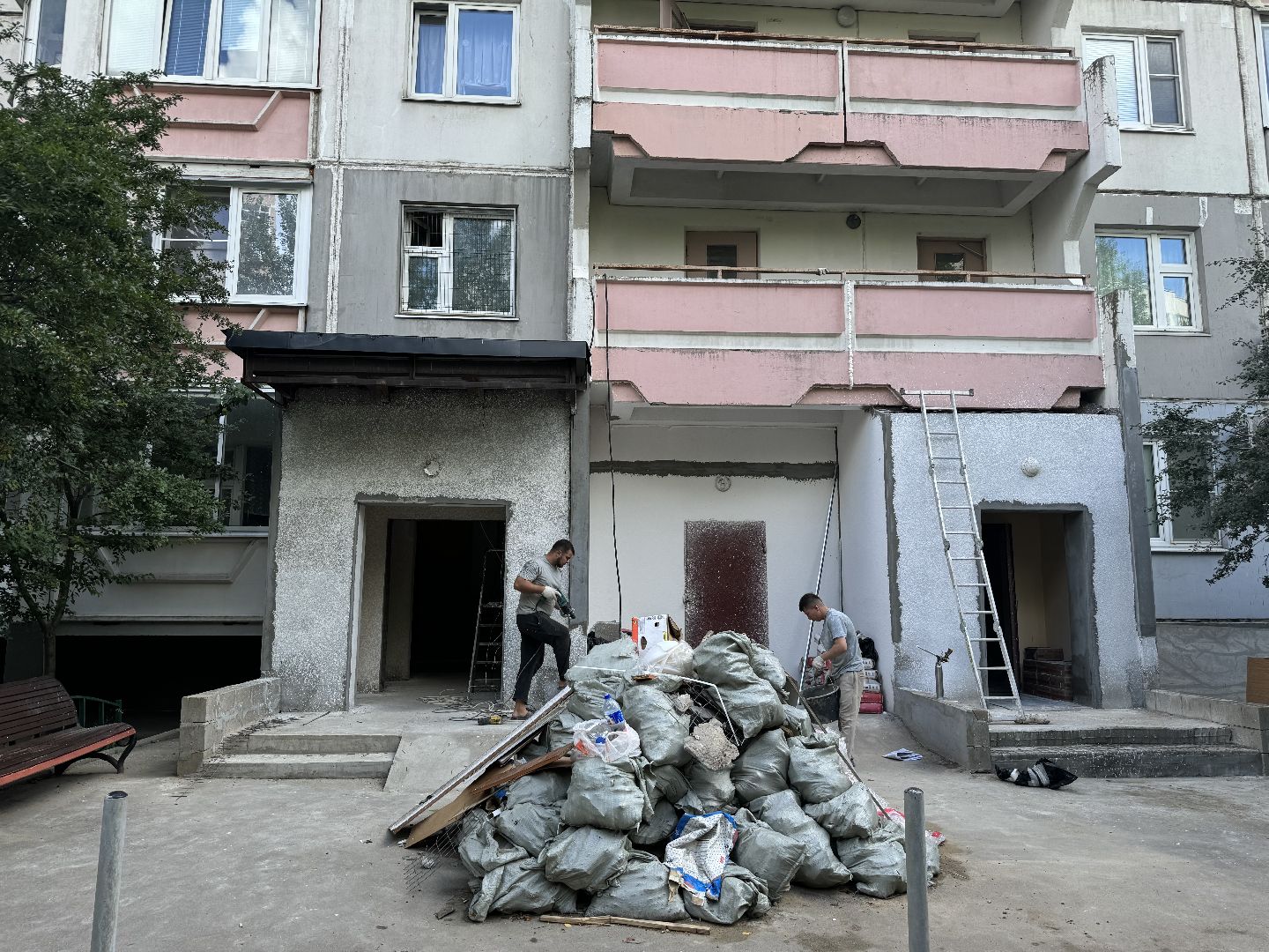 Капитальный ремонт подъезда, Ремонтные работы, город видное, капремонт, ленинский городской округ,