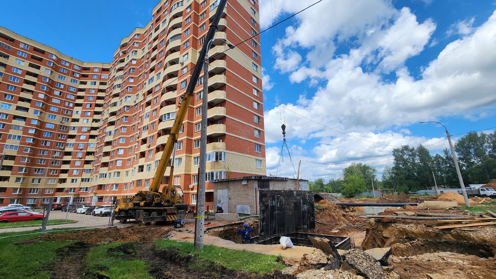 Солнечногорск, микрорайон Выстрел, капремонт теплосетей, ЖКХ,