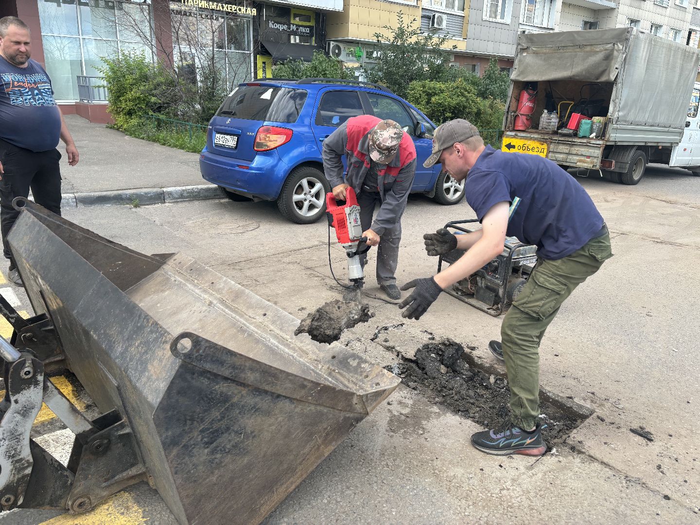 дороги, благоустройство, ямочный ремонт,