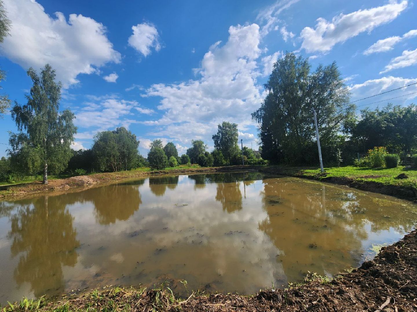 можайск, можайский городской округ, подмосковье, пожарный пруд, благоусройство, расчистка пруда,