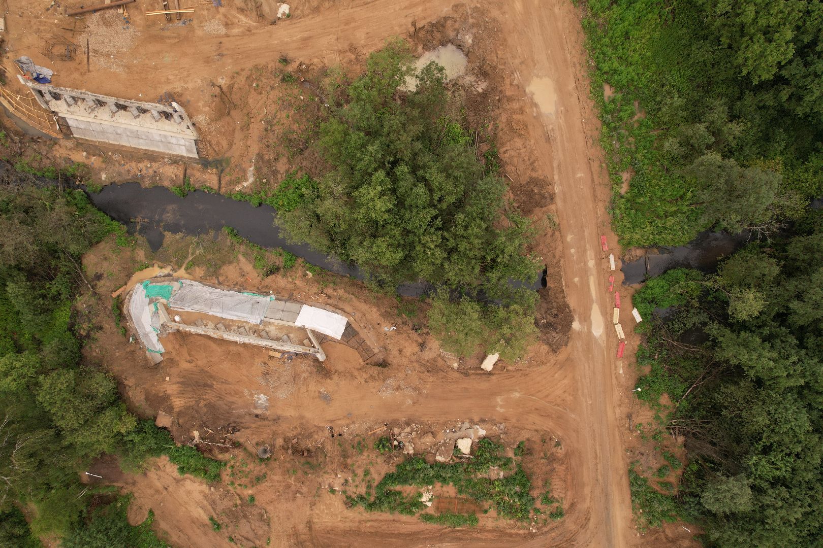 видео с коптера, дорога, истра, развязка,