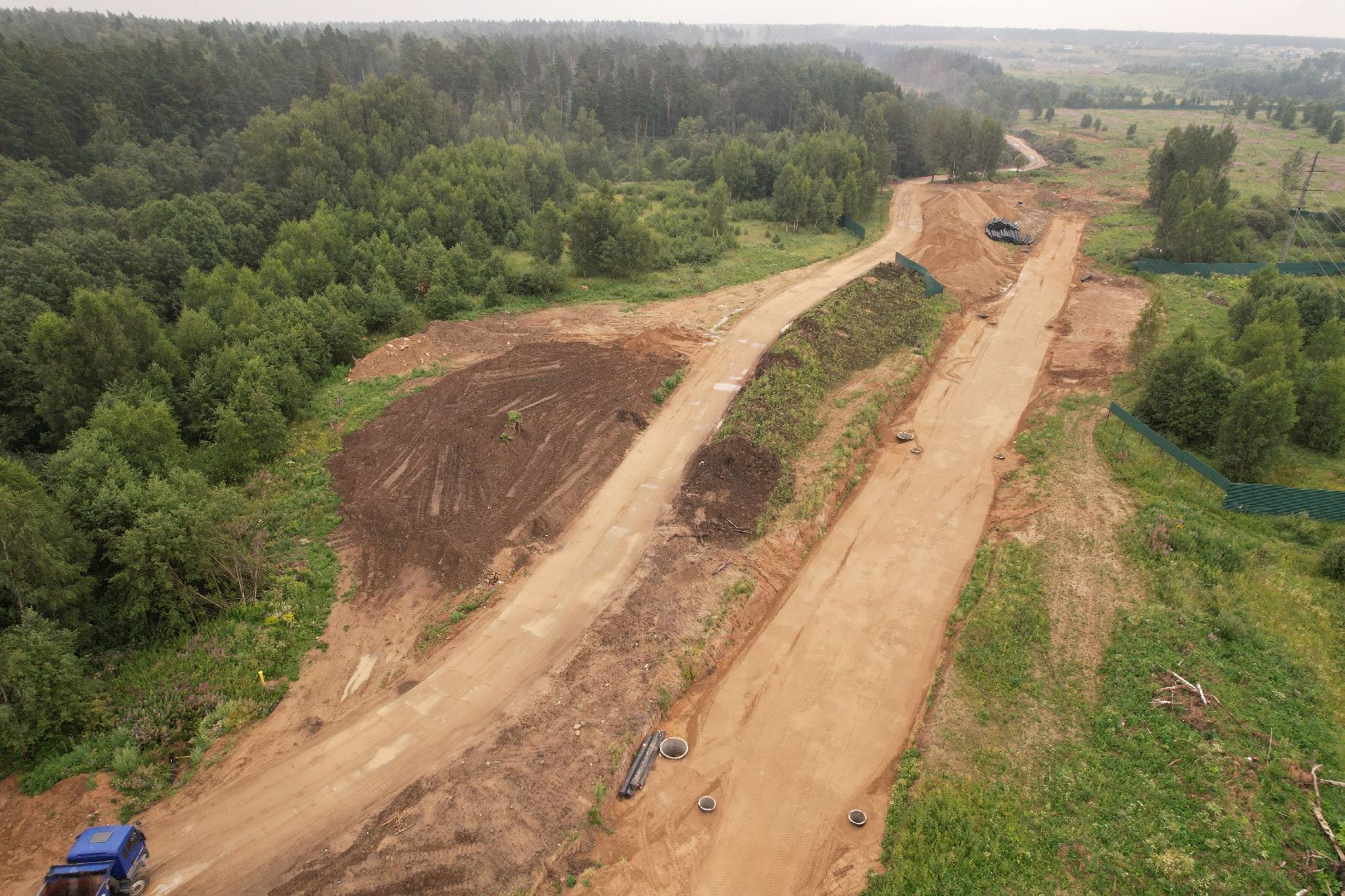 видео с коптера, дорога, истра, развязка,