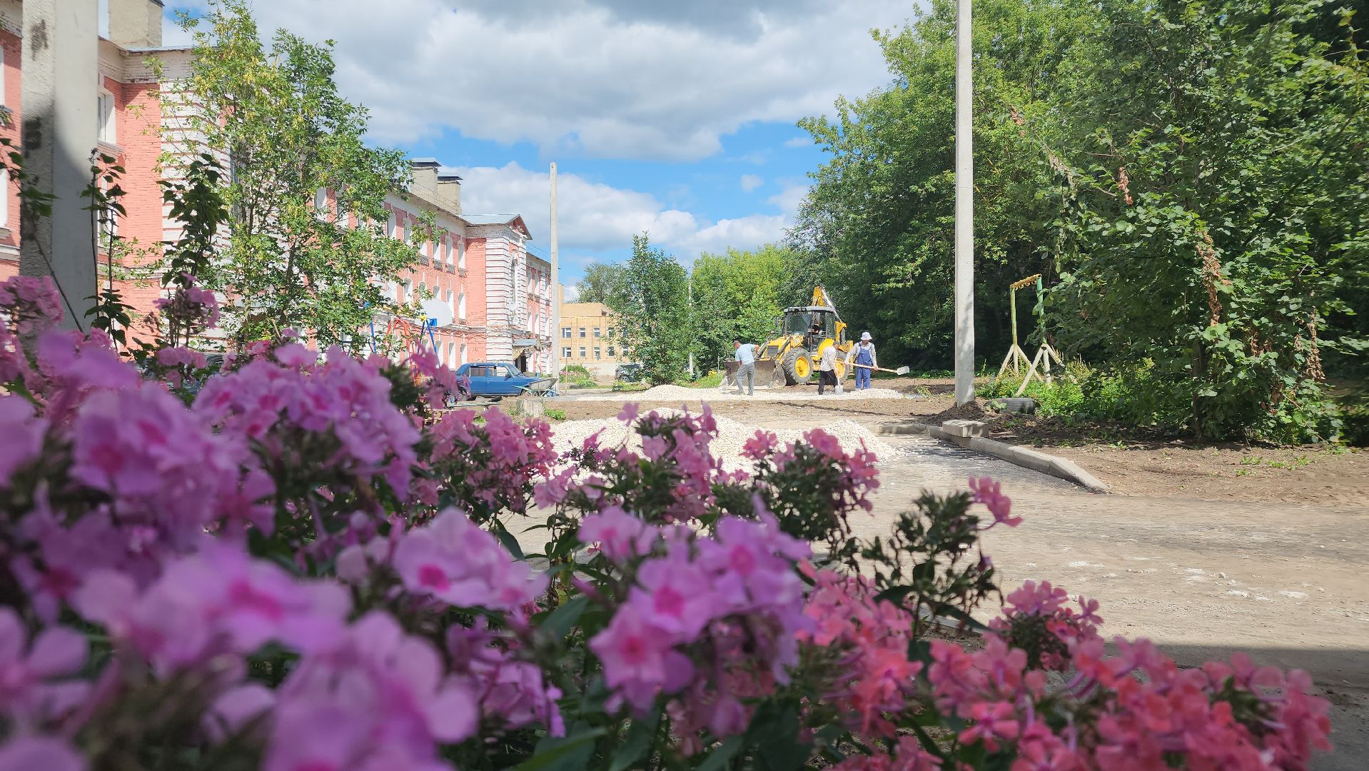 егорьевск, тельмана, парковая, бордюры, детская площадка, благоустройство,