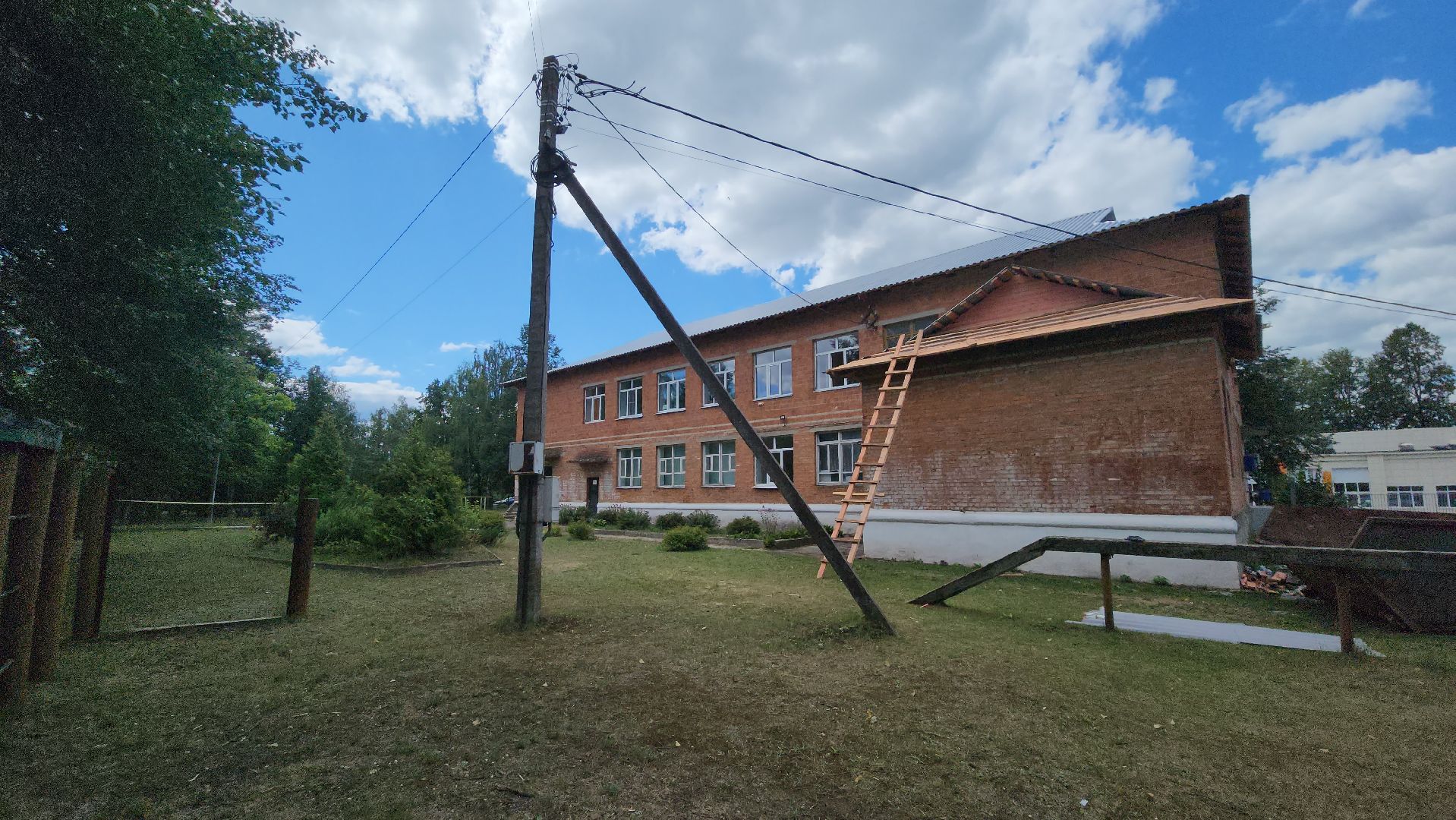 саввино, егорьевск, клуб, сельский клуб, крыша, кровля, благоустройство,