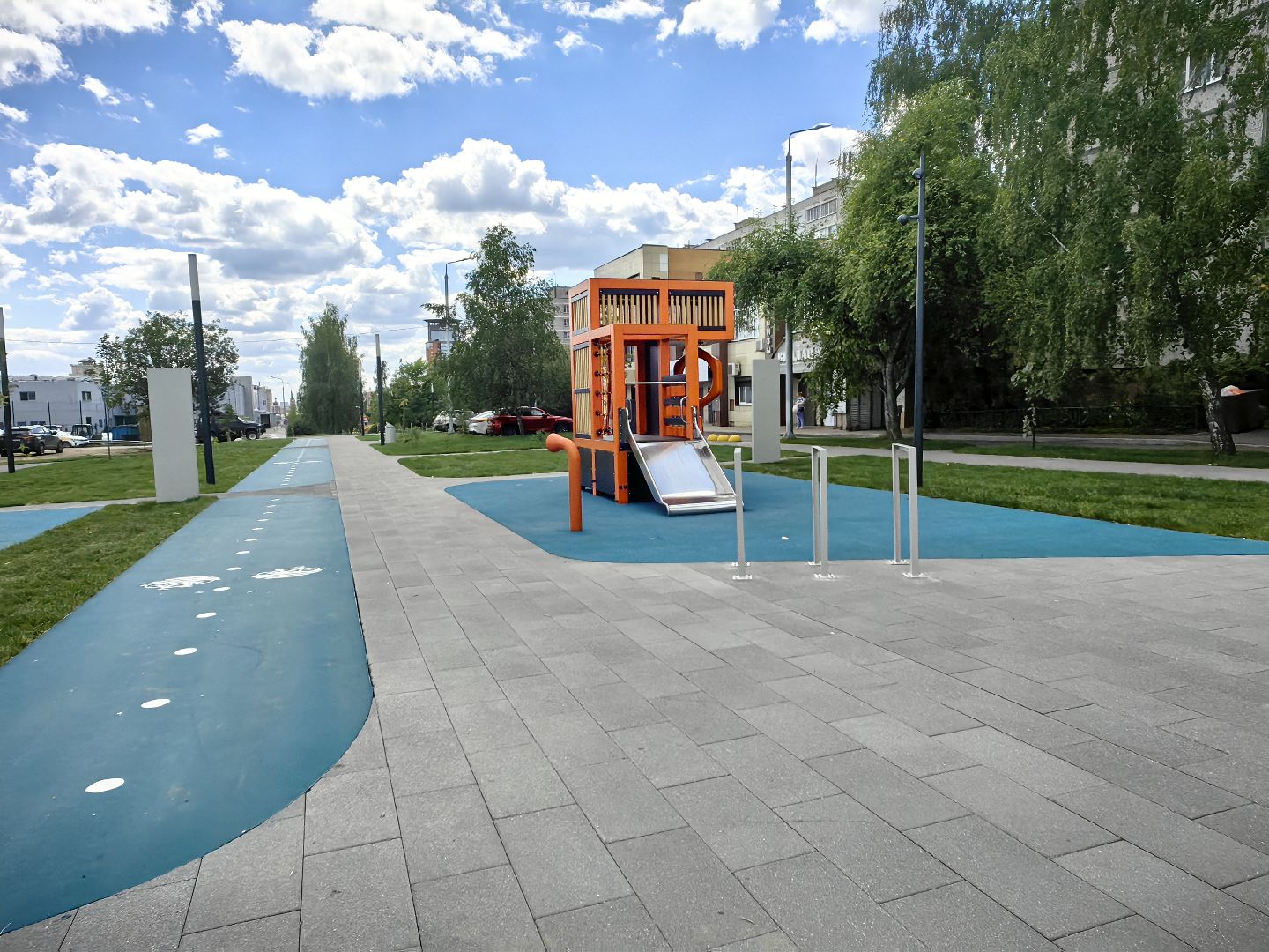благоустройство 2024, двор, асфальт, детская площадка, спортивная площадка, парковка, щёлково,
