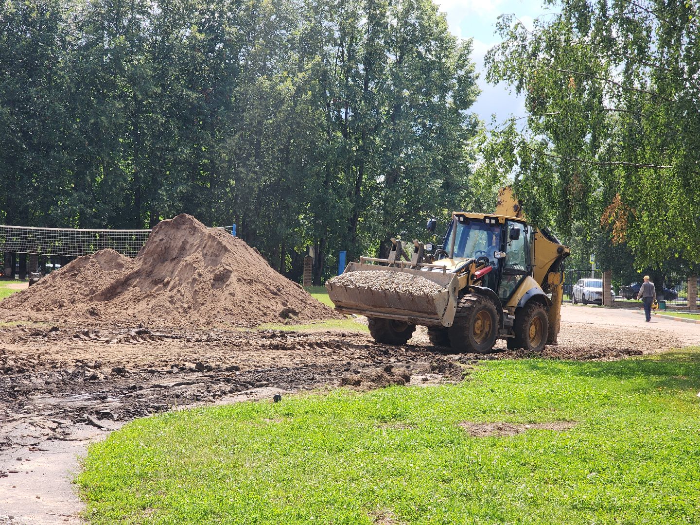 урожай, ремонт стадиона, руза, капитальный ремонт, спорт, спорт в рузе, спорт подмосковья,