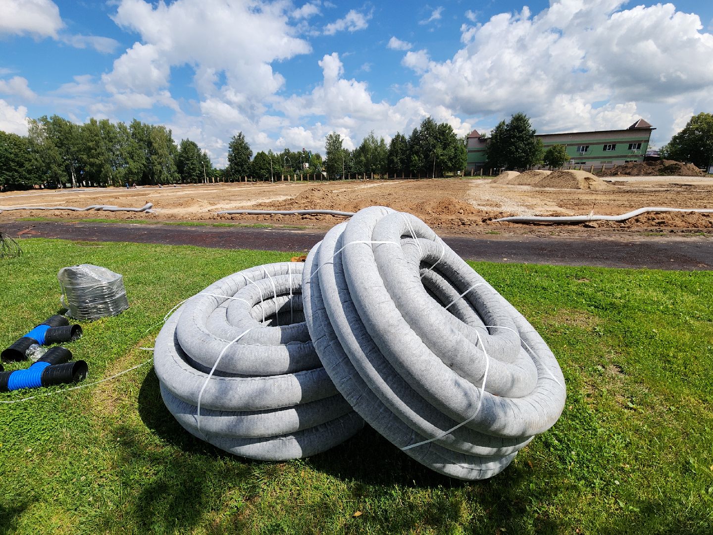 урожай, ремонт стадиона, руза, капитальный ремонт, спорт, спорт в рузе, спорт подмосковья,