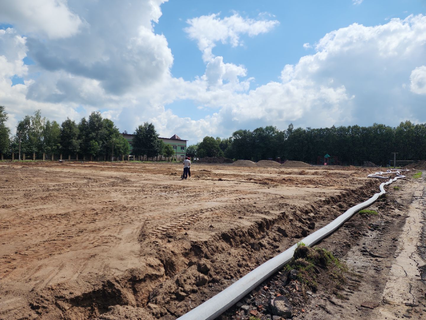 урожай, ремонт стадиона, руза, капитальный ремонт, спорт, спорт в рузе, спорт подмосковья,