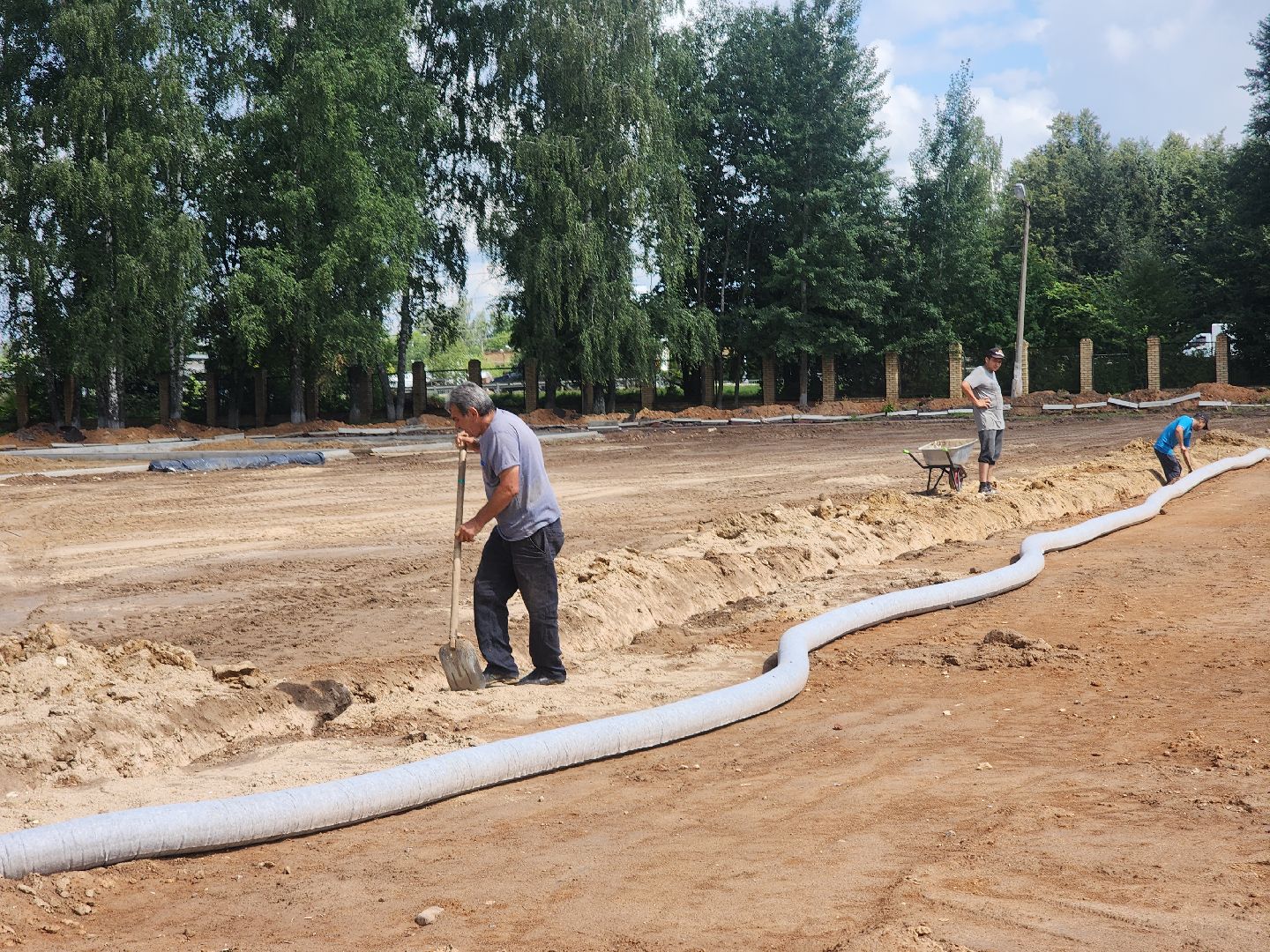 урожай, ремонт стадиона, руза, капитальный ремонт, спорт, спорт в рузе, спорт подмосковья,