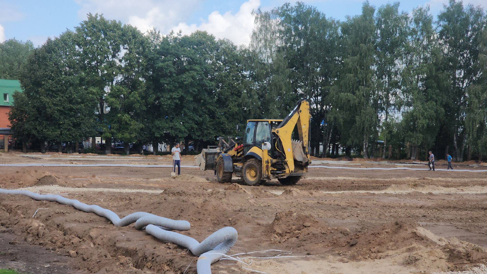 урожай, ремонт стадиона, руза, капитальный ремонт, спорт, спорт в рузе, спорт подмосковья,