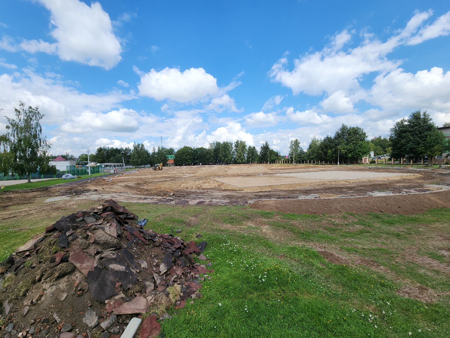 урожай, ремонт стадиона, руза, капитальный ремонт, спорт, спорт в рузе, спорт подмосковья,