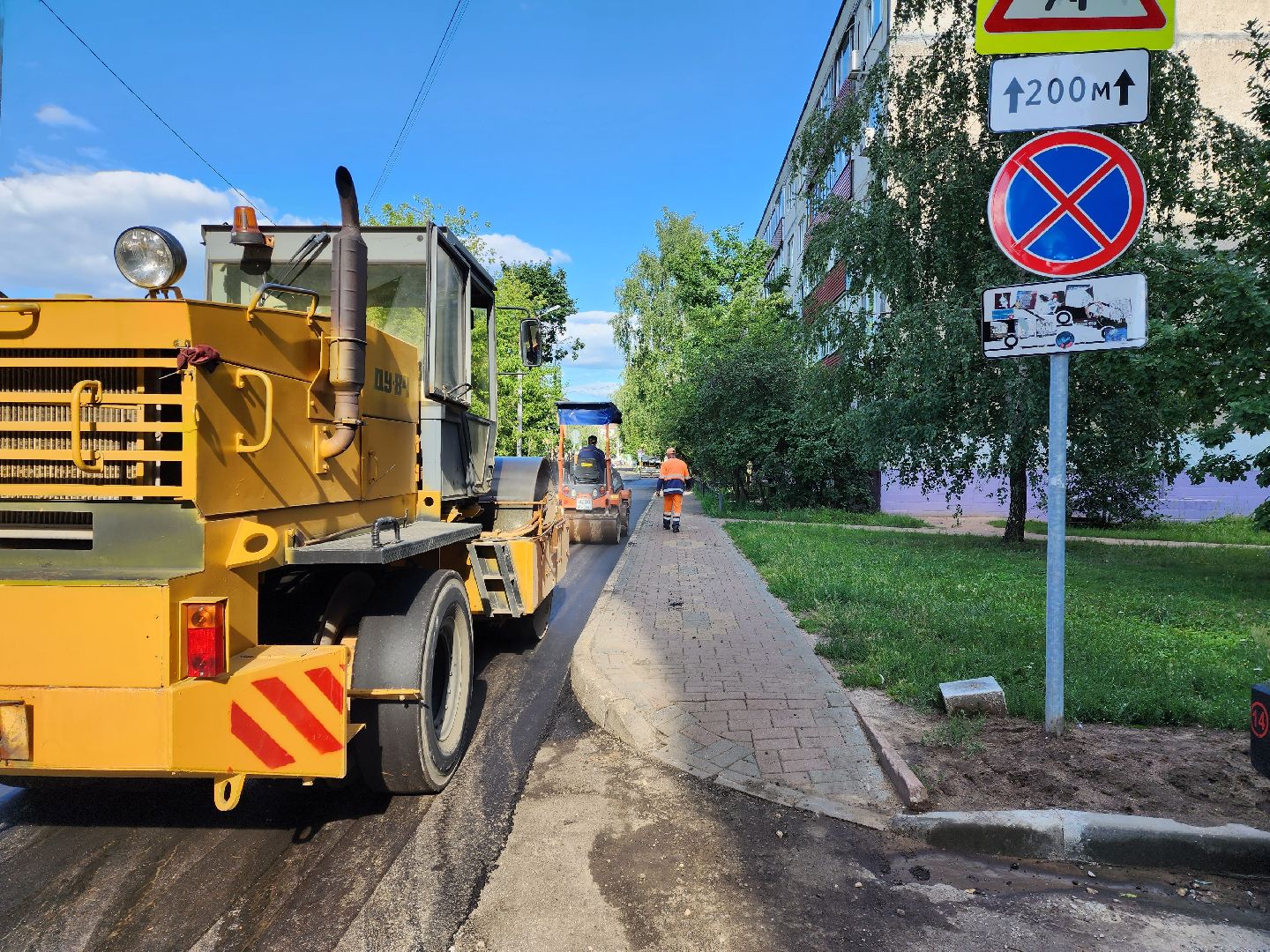 раменское, благоустройство, ремонт внутриквартальных дорог, улица Гурьева дом 20-28,