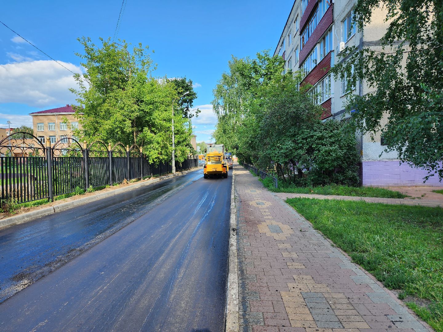раменское, благоустройство, ремонт внутриквартальных дорог, улица Гурьева дом 20-28,