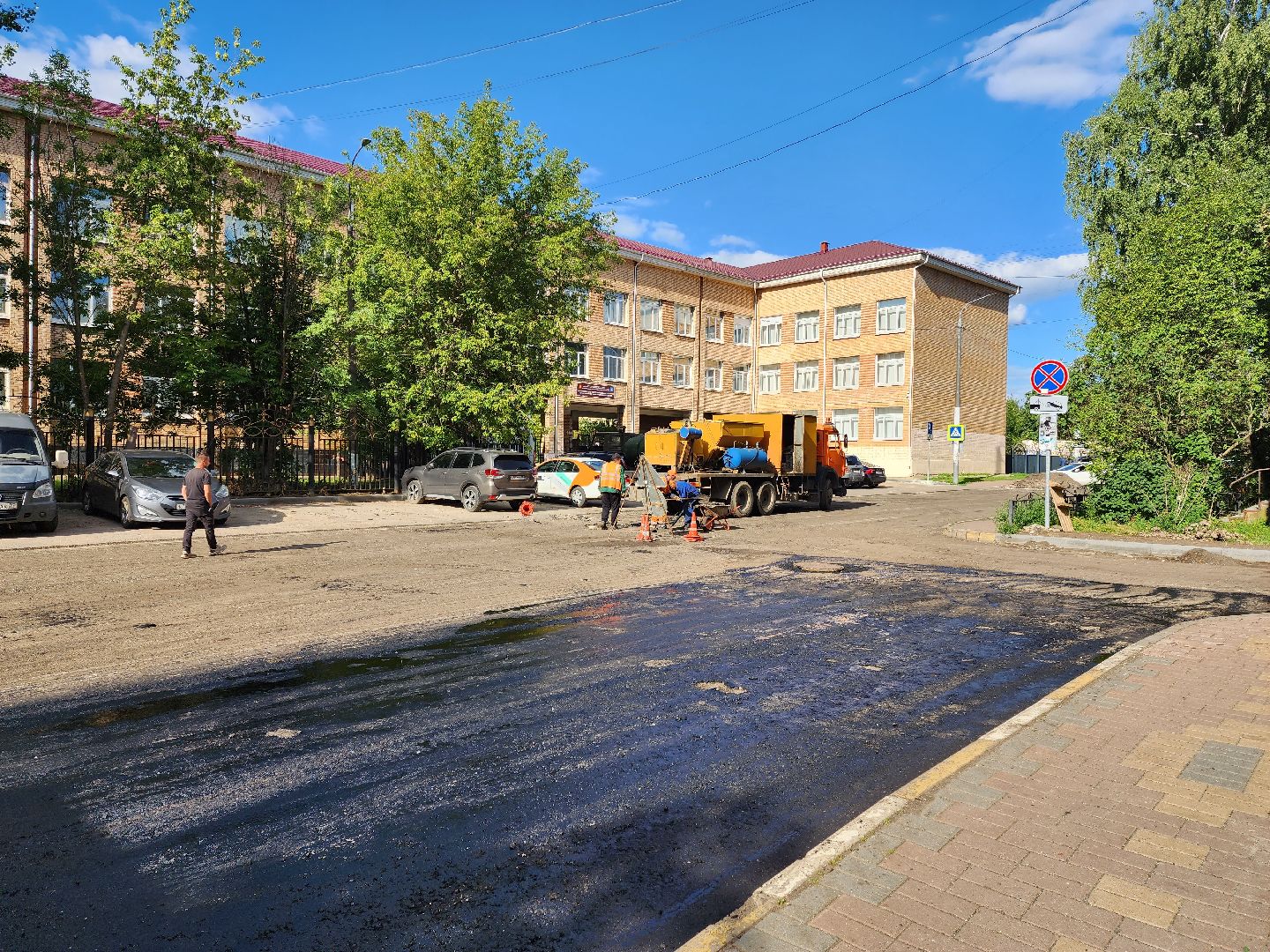 раменское, благоустройство, ремонт внутриквартальных дорог, улица Гурьева дом 20-28,
