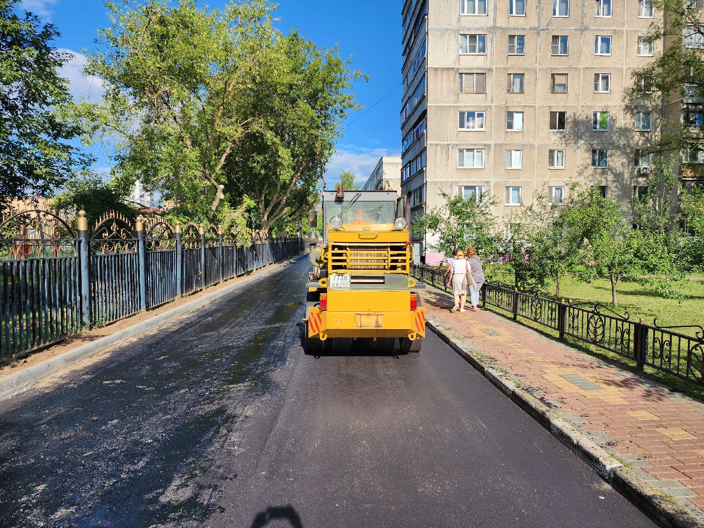 раменское, благоустройство, ремонт внутриквартальных дорог, улица Гурьева дом 20-28,