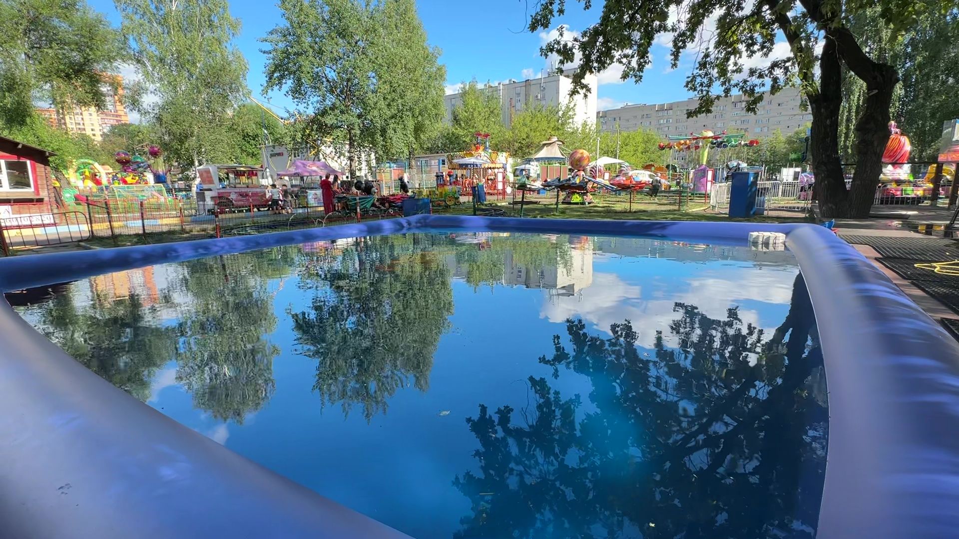 Реутов, карпы, рыбы, пруд, парк, переезд,