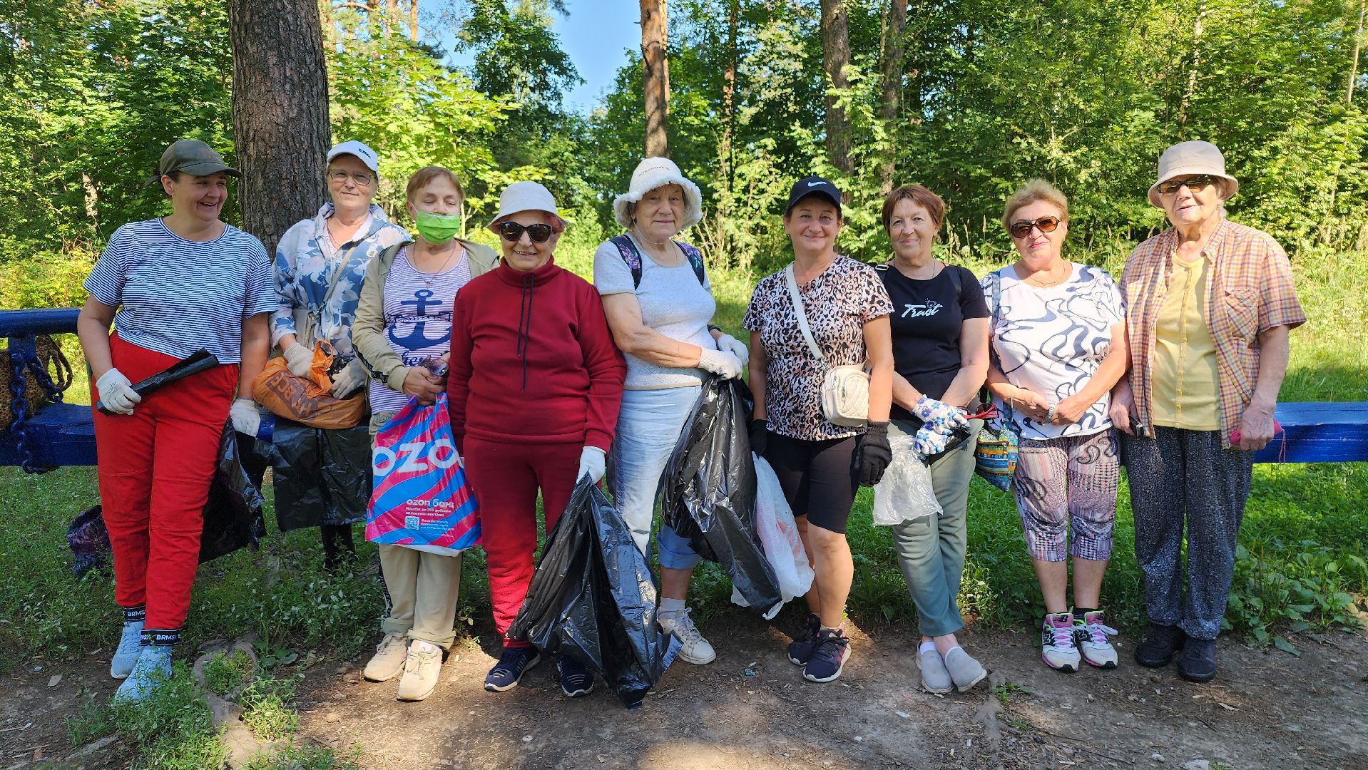 экологическая акция, уборка леса, Активное долголетие, Старая Купавна, Богородский городской округ,