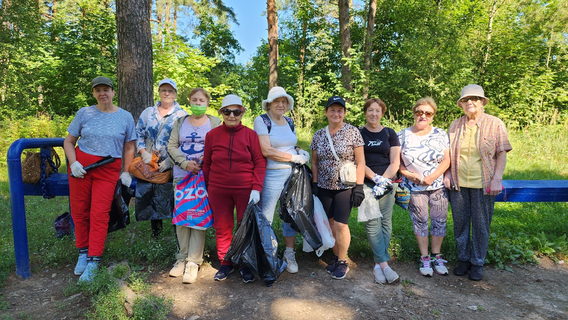 экологическая акция, уборка леса, Активное долголетие, Старая Купавна, Богородский городской округ,