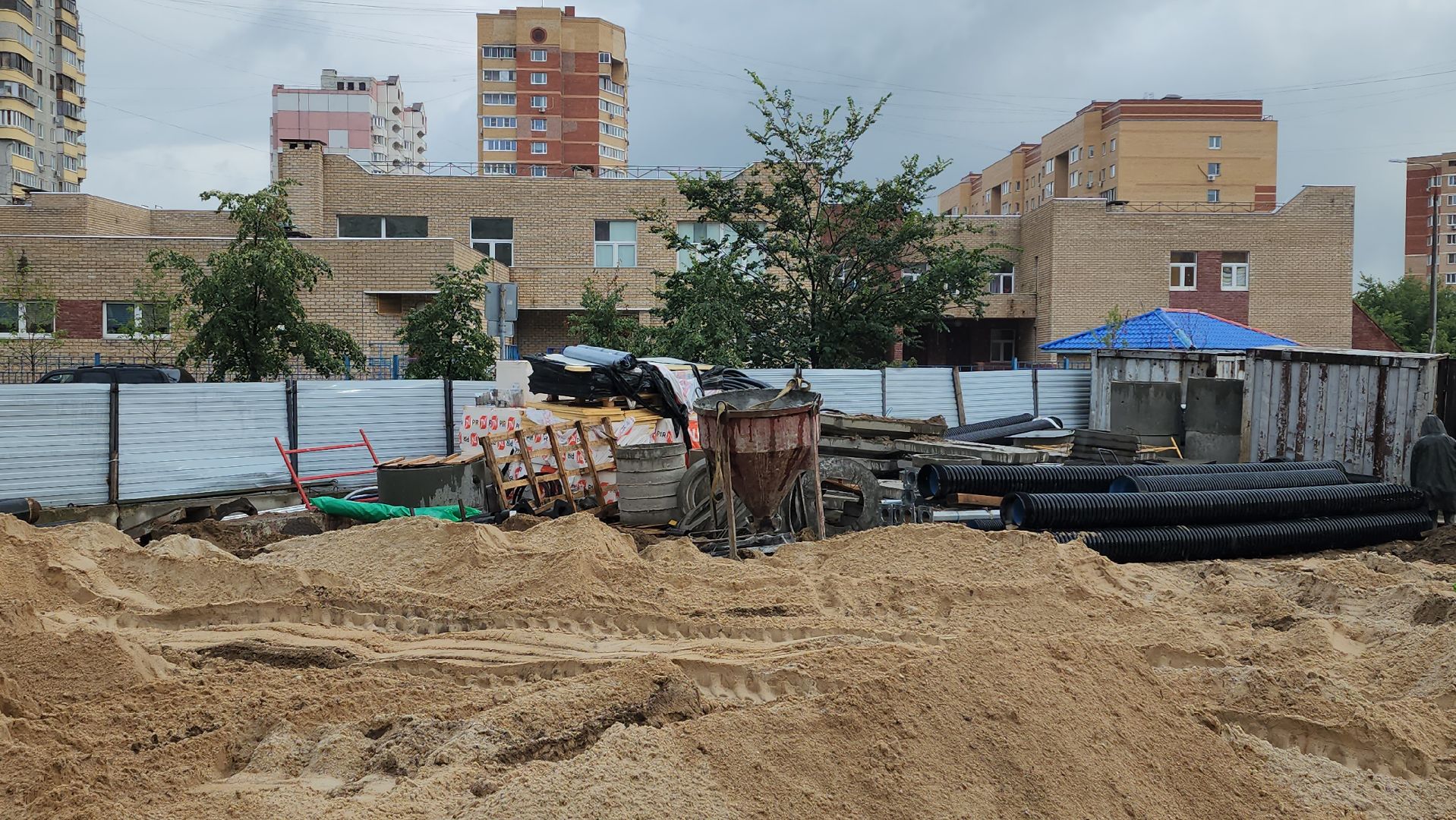 строительство, новая школа, пятый микрорайон, микрорайон 5,