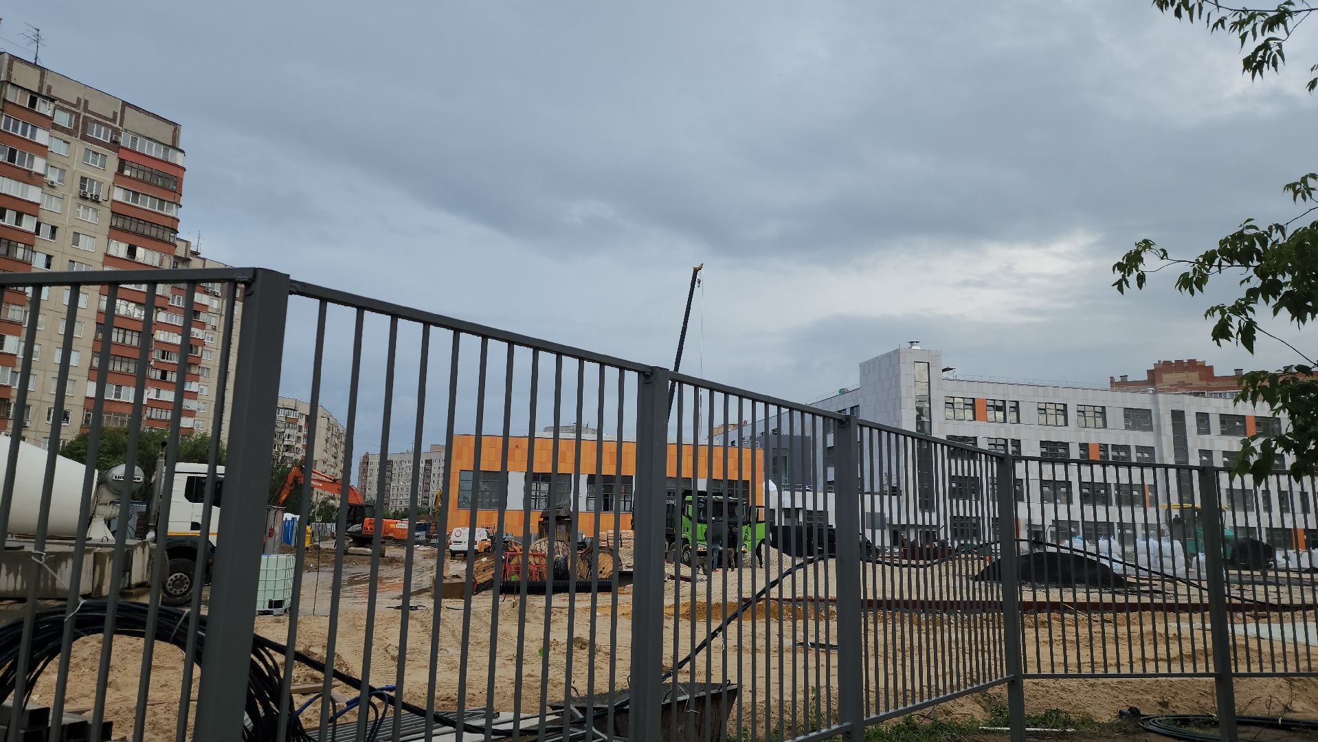 строительство, новая школа, пятый микрорайон, микрорайон 5,