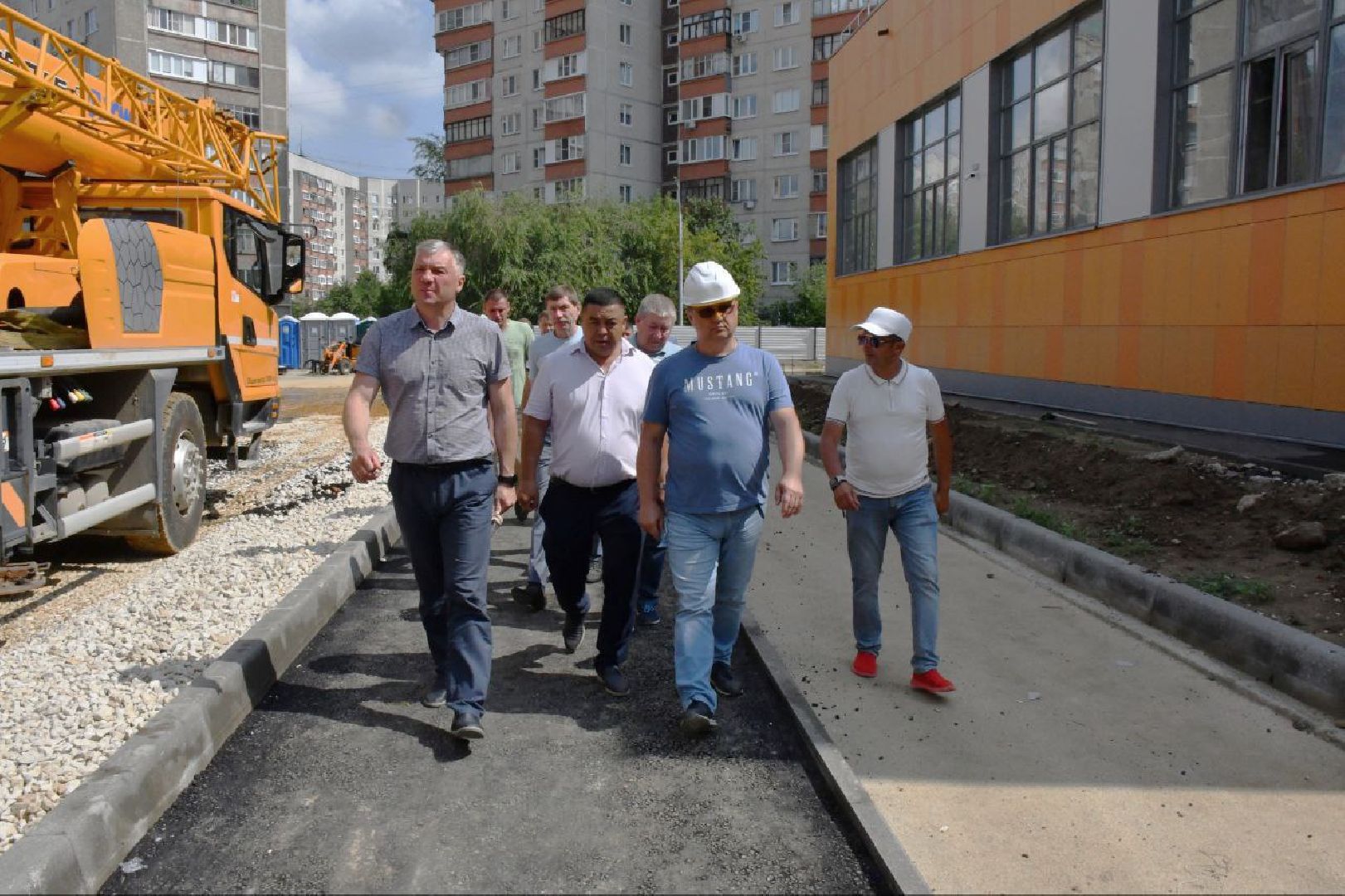 строительство, новая школа, пятый микрорайон, микрорайон 5,