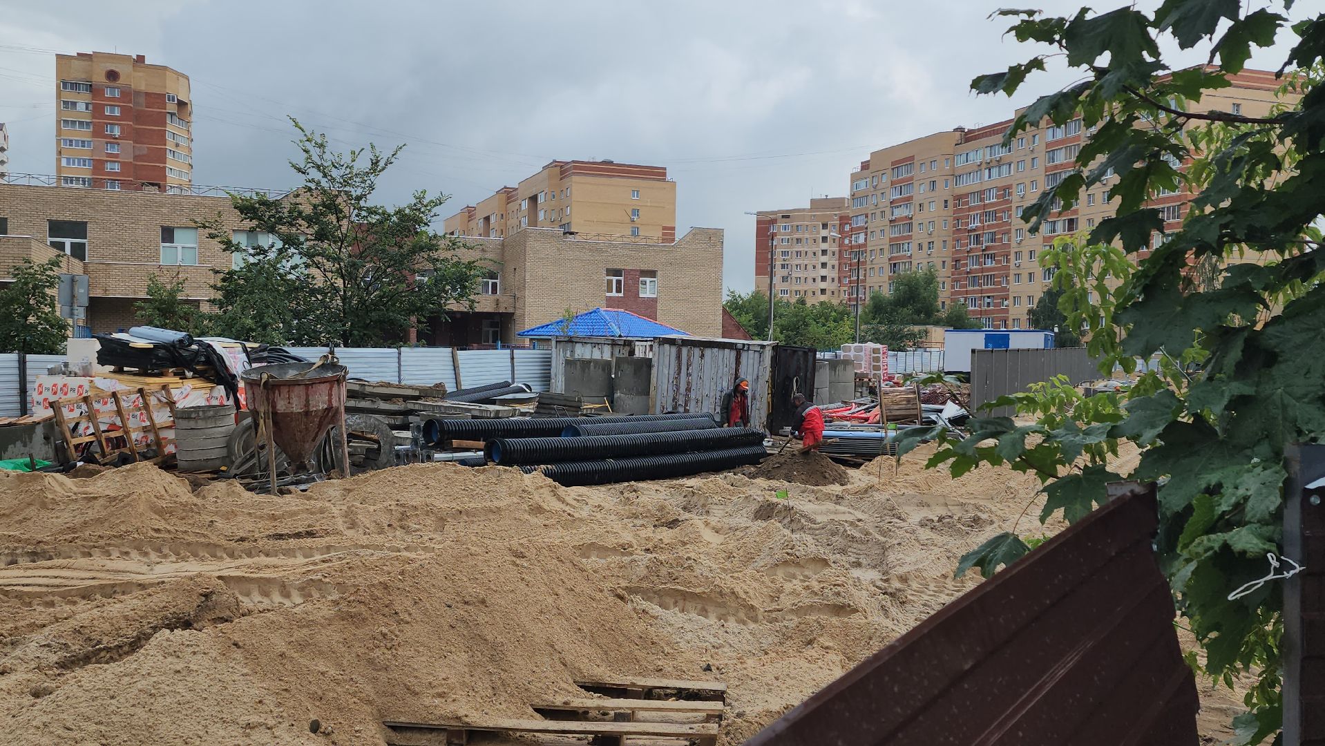 строительство, новая школа, пятый микрорайон, микрорайон 5,