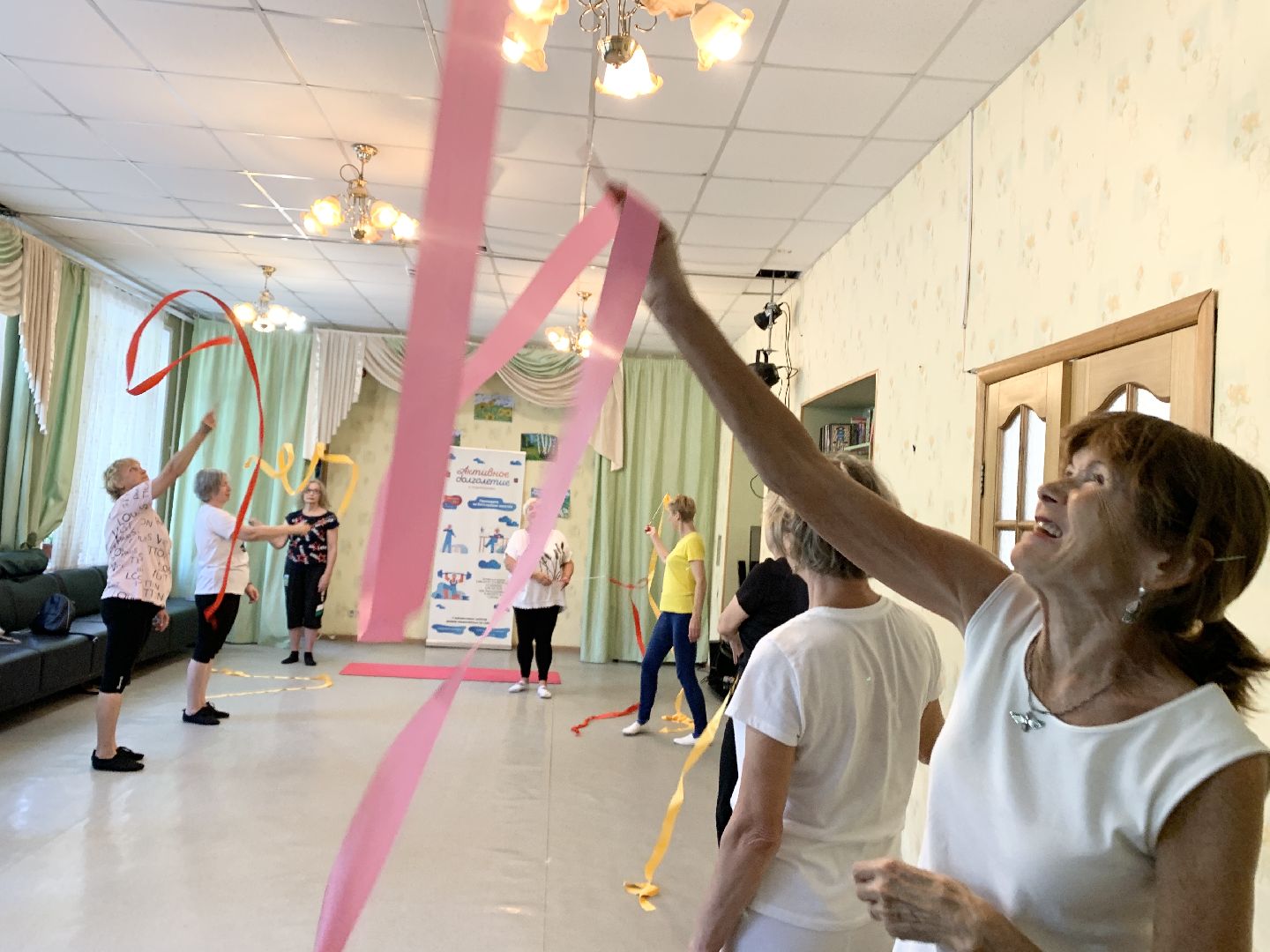 Балашиха, Подмосковье, активное долголетие, вихрь изящности,Художественная гимнастика для пенсионеров,