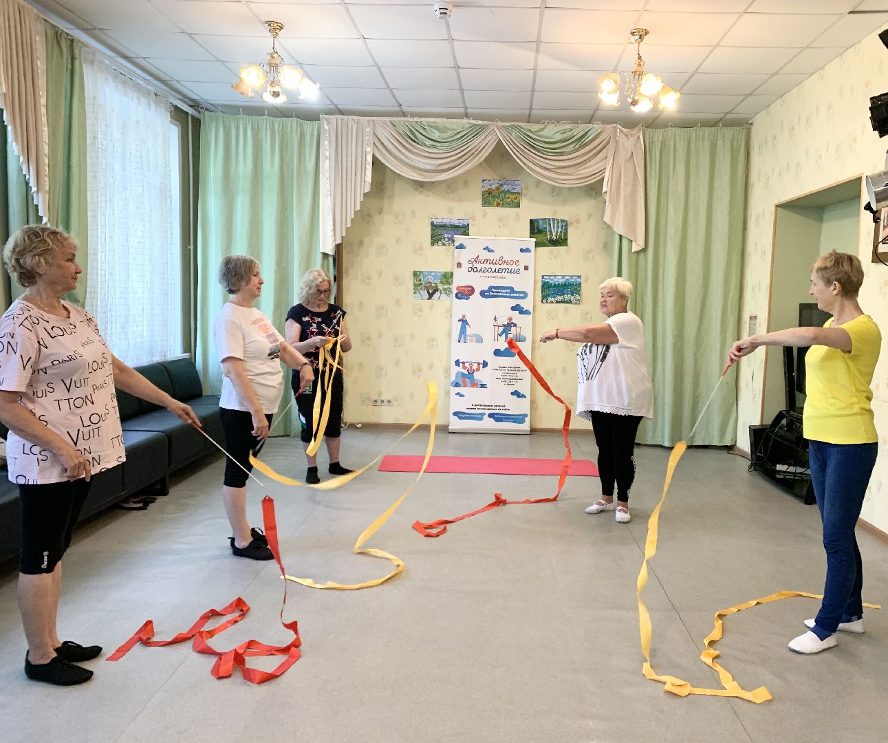 Балашиха, Подмосковье, активное долголетие, вихрь изящности,Художественная гимнастика для пенсионеров,