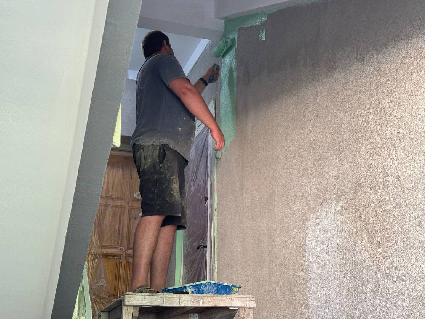 капитальный ремонт, покраска стен, городской округ восход, подьезды,