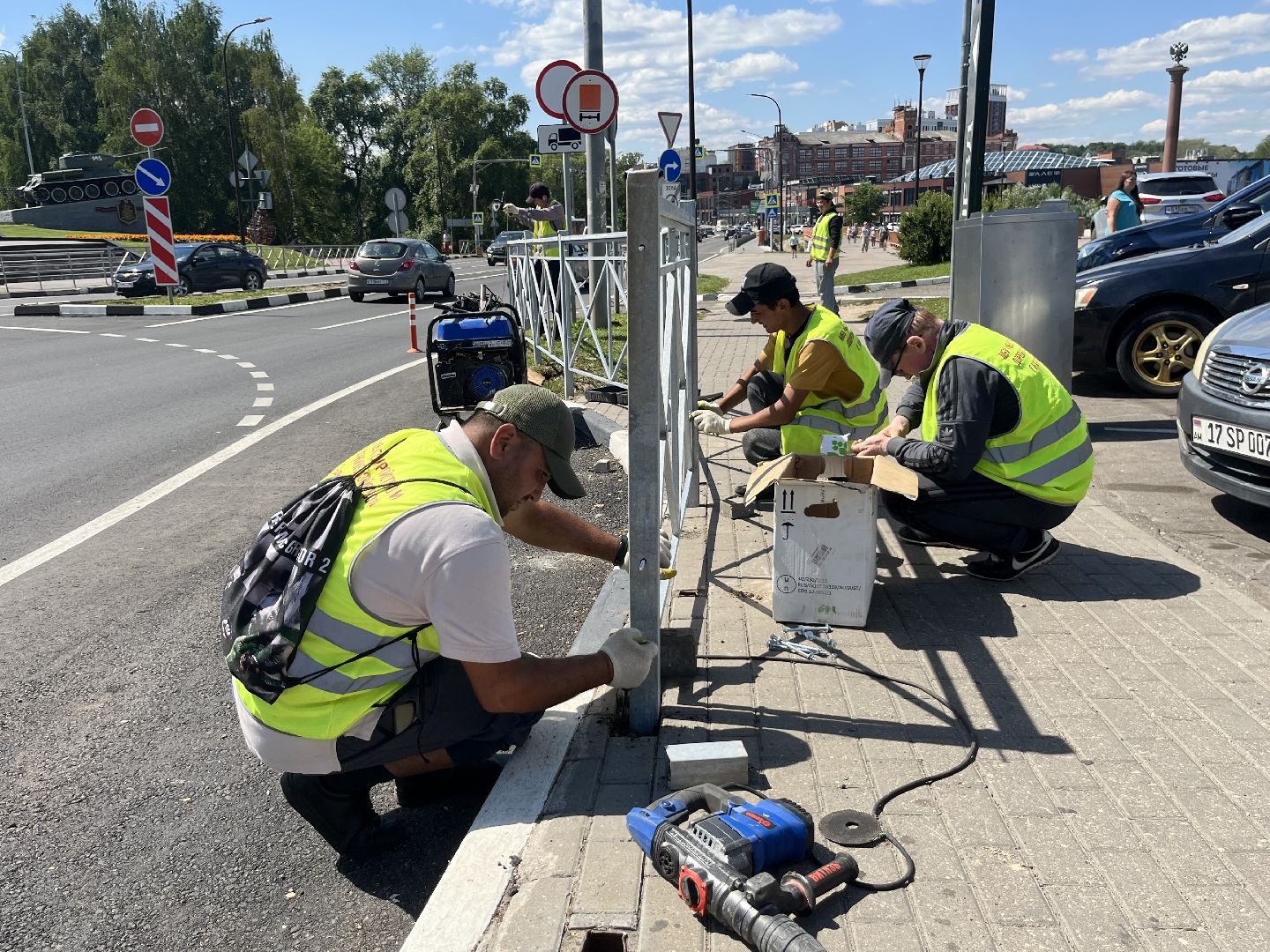наро-фоминск, мбу благоустройство и дорожное хозяйство, благоустройство 2024,дорожные ограждения, безопасность движения,