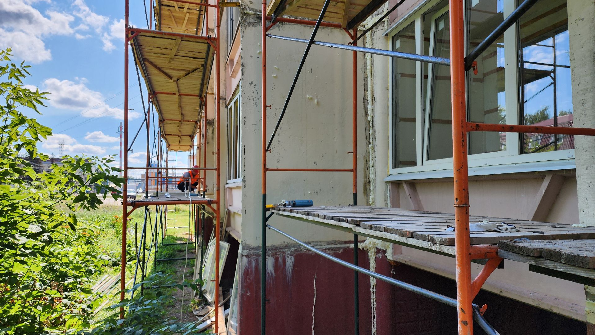 кашира, капитальный ремонт домов, мкд, ремонт кровли, ремонт фасада, межпанельные швы, отмостка, окна, входные группы, видеотрансляция,