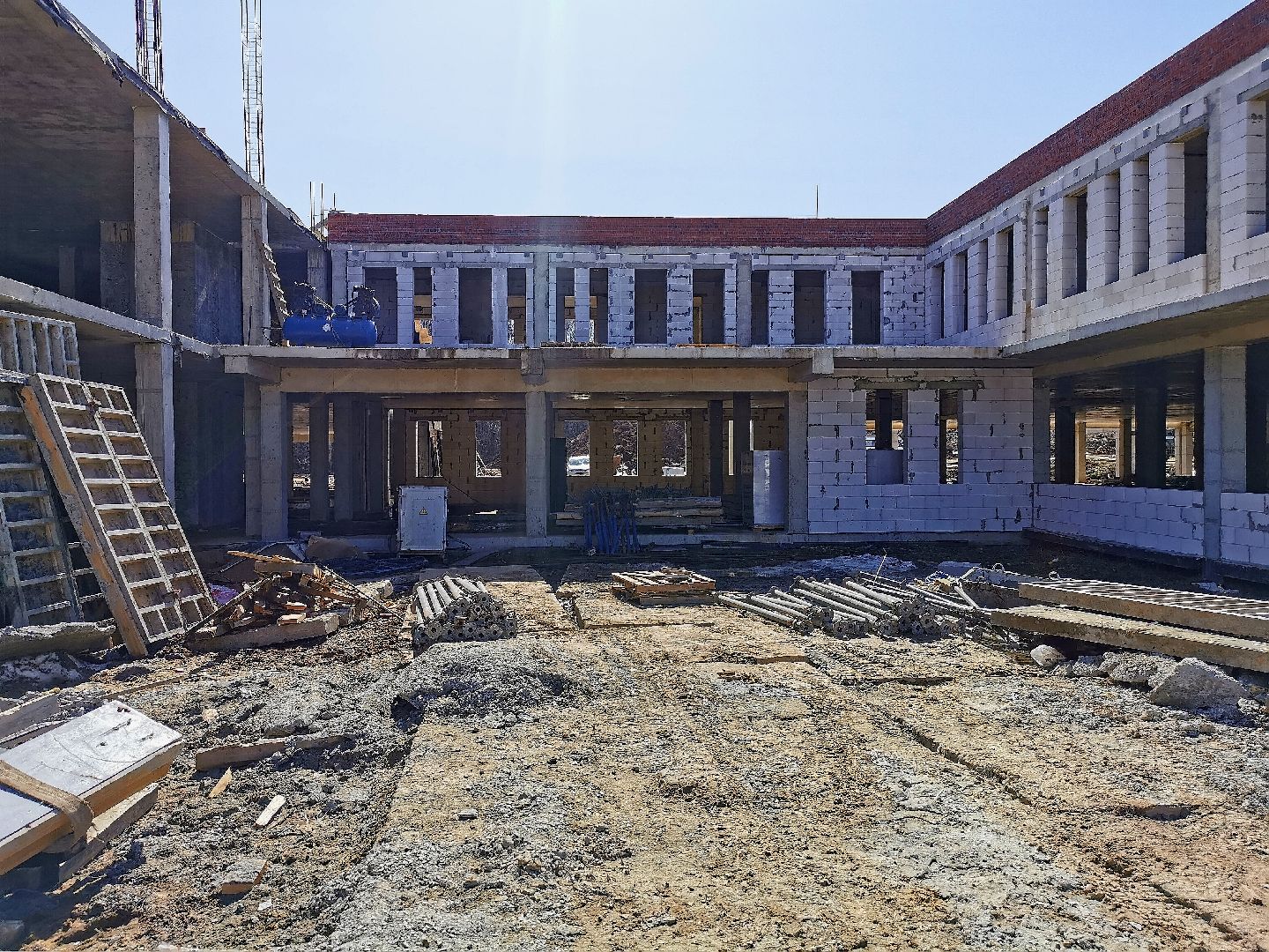 Подольск, стройка, школа