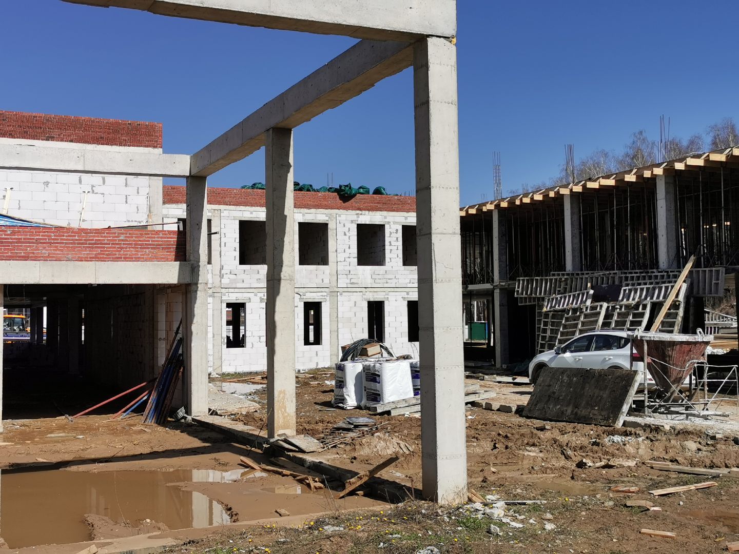 Подольск, стройка, школа