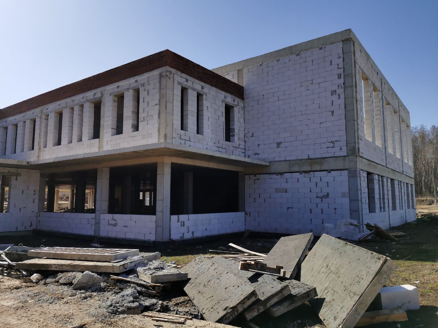 Подольск, стройка, школа