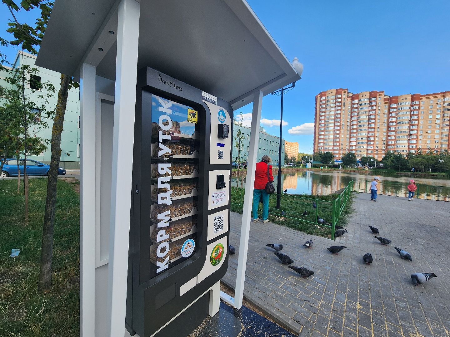 корм для уток, утки, алексеевский пруд, мытищи,