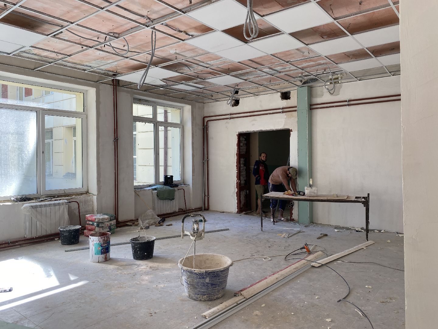 капитальный ремонт школы, капремонт Поповки, Попова во Власихе, Власиха школа Попова, капремонт школы Попова,