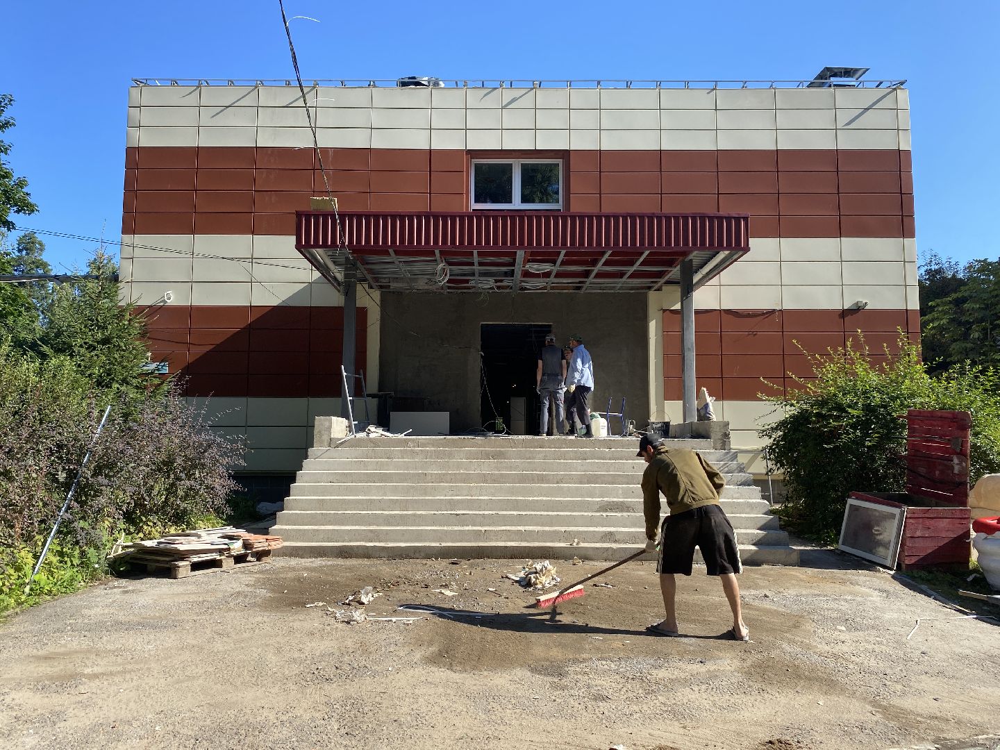 капитальный ремонт школы, капремонт Поповки, Попова во Власихе, Власиха школа Попова, капремонт школы Попова,