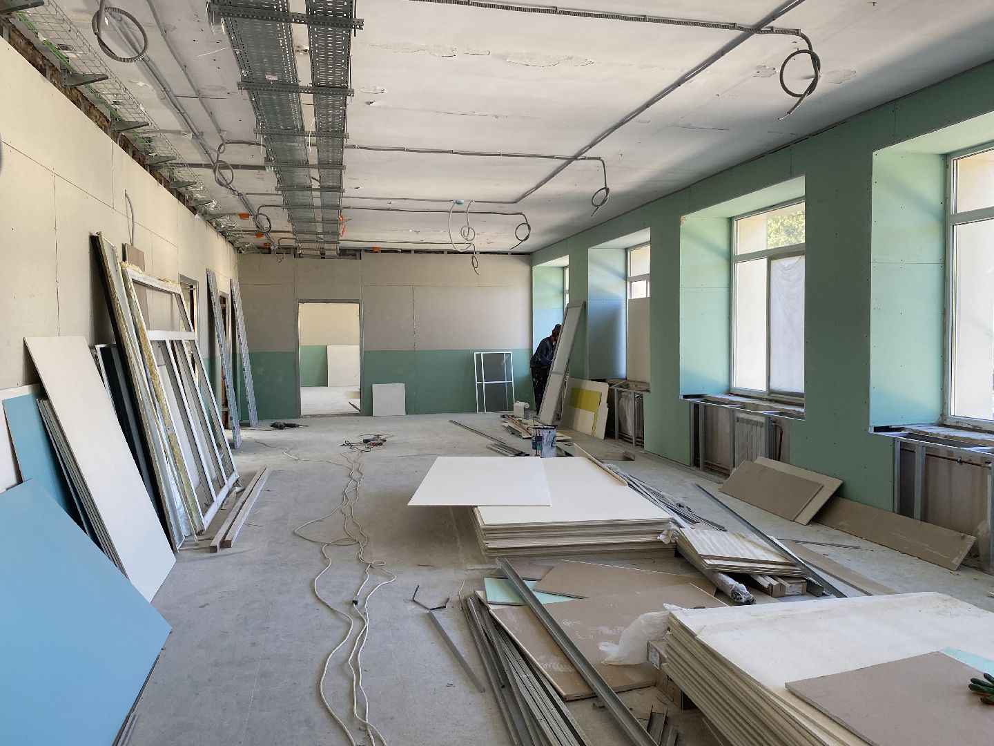 капитальный ремонт школы, капремонт Поповки, Попова во Власихе, Власиха школа Попова, капремонт школы Попова,