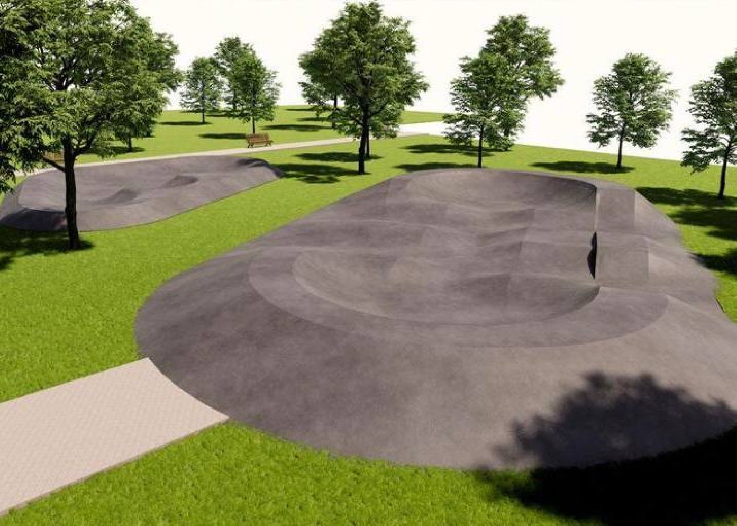химки, сквер, благоустройство, скейт площадка, памп трек,активный отдых,