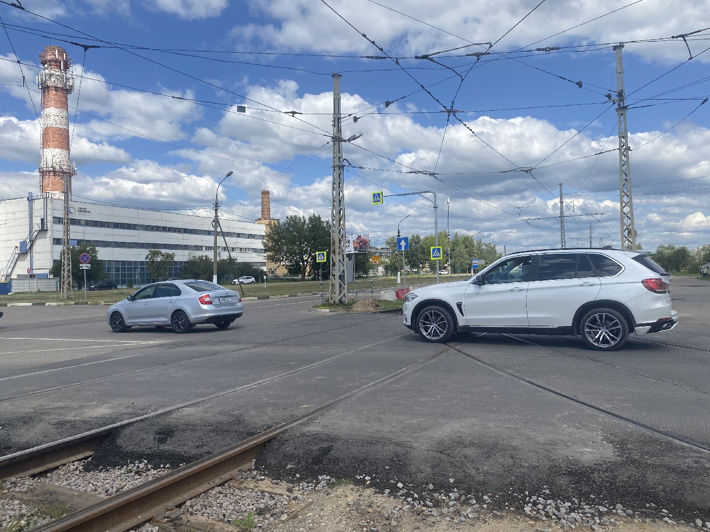 Коломна, коломенский трамвай, ремонт переезда,