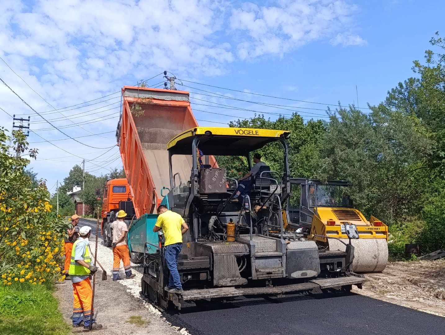 Бронницы, Ремонт дороги, Асфальтирование улицы, Бронницкий ДорСервис, Новый асфальт на улице 8 марта,