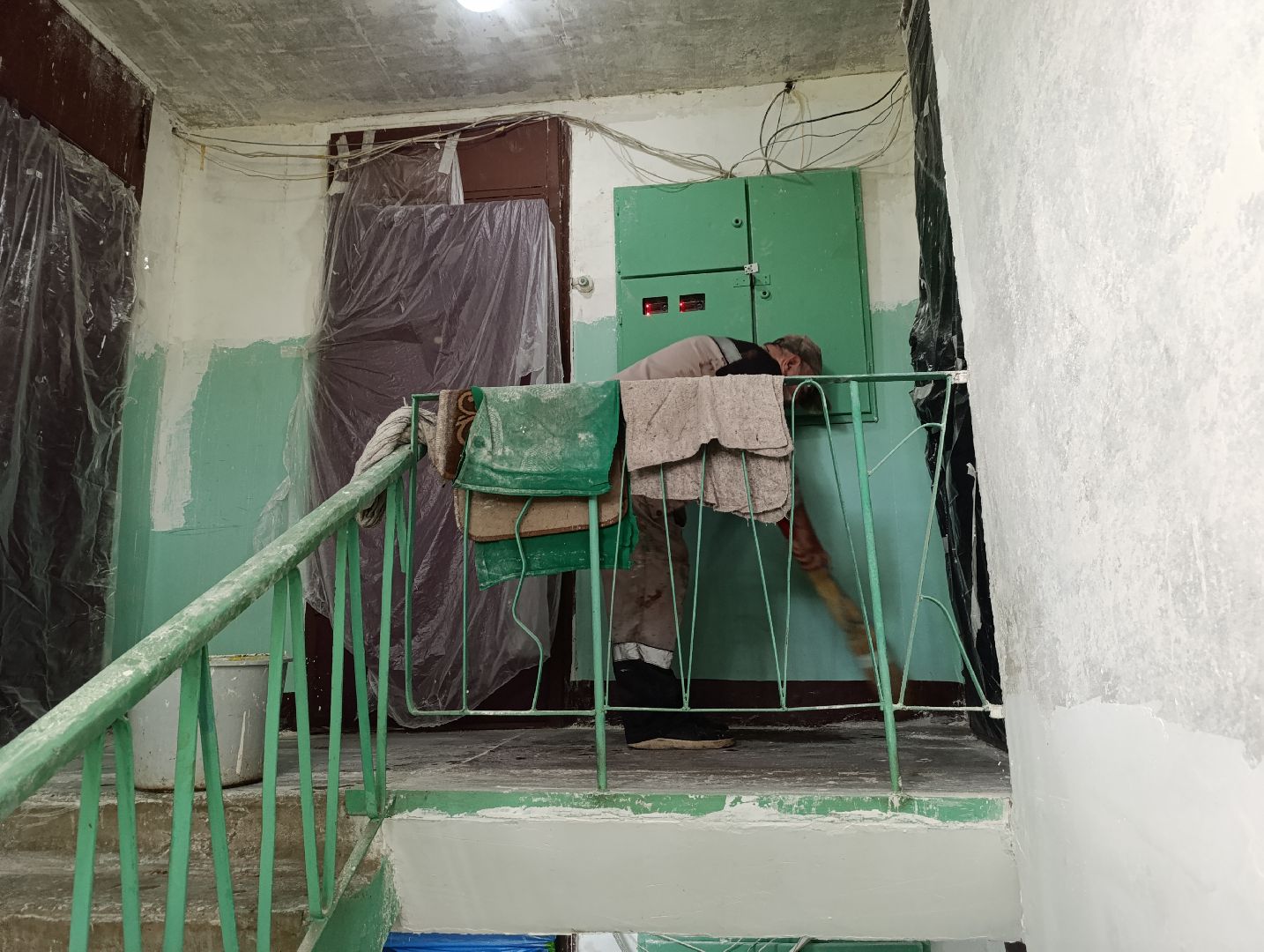 Бронницы, косметический ремонт подъездов, Благоустройство, Ремонт подъездов на Советской,