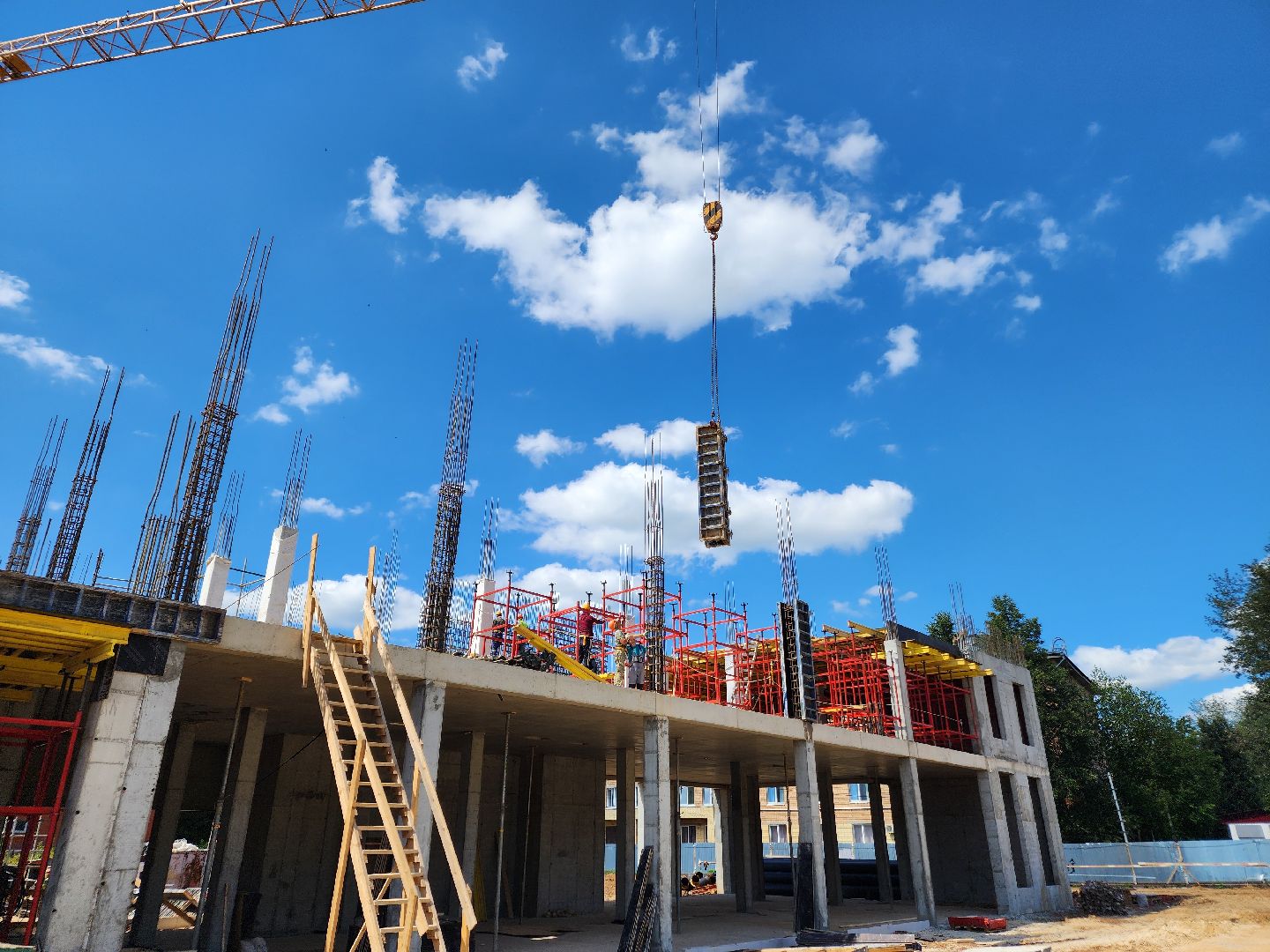 Чехов, улица Мира, детская поликлиника, строительство, строительная готовность объекта, нацпроект Здравоохранение, губернатор Московской области, строительство объектов социальной инфраструктуры,