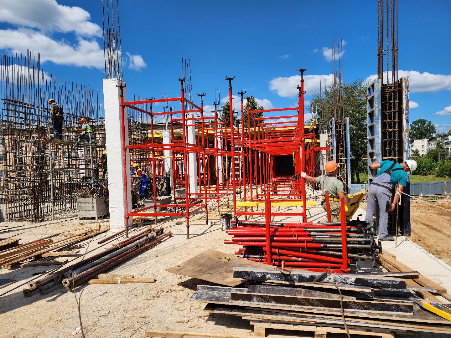 Чехов, улица Мира, детская поликлиника, строительство, строительная готовность объекта, нацпроект Здравоохранение, губернатор Московской области, строительство объектов социальной инфраструктуры,