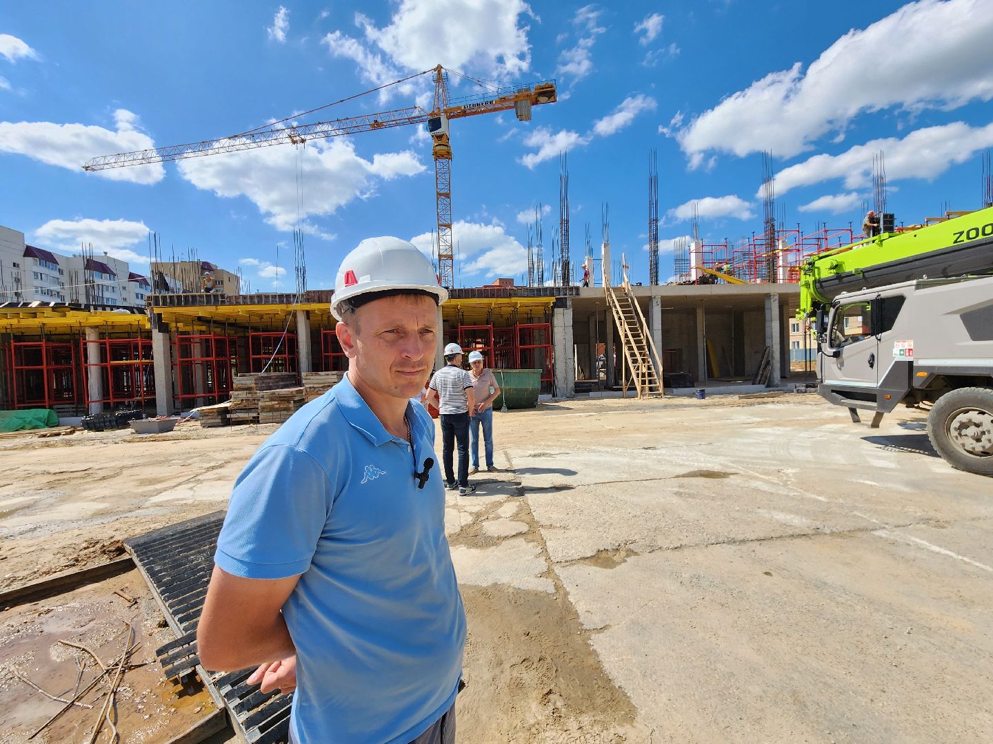 Чехов, улица Мира, детская поликлиника, строительство, строительная готовность объекта, нацпроект Здравоохранение, губернатор Московской области, строительство объектов социальной инфраструктуры,