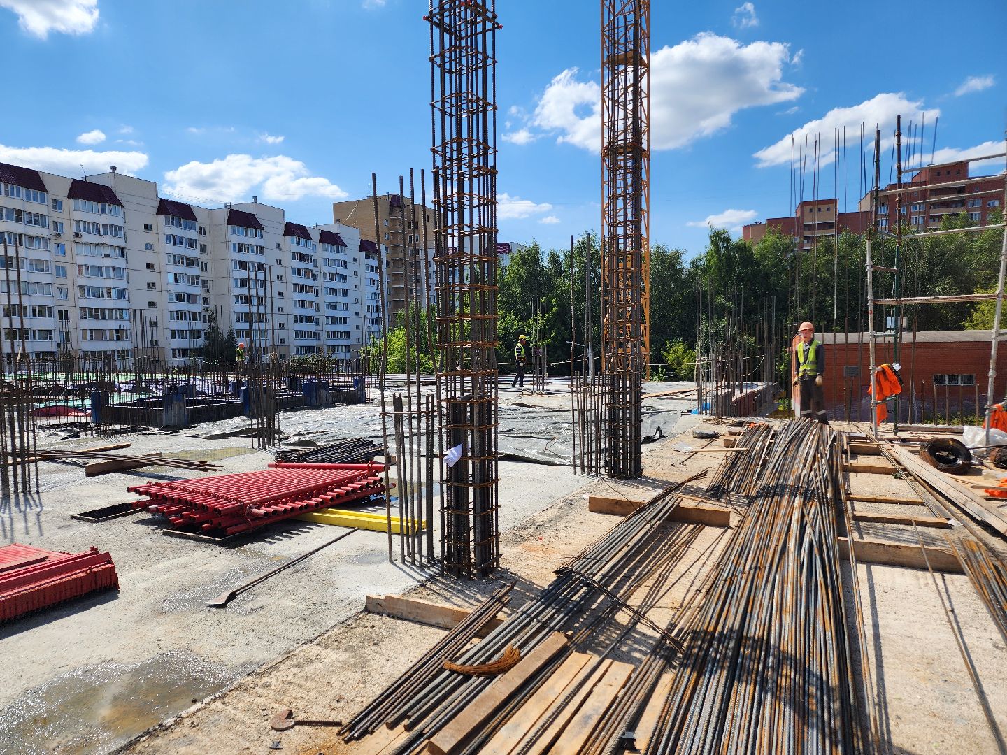 Чехов, улица Мира, детская поликлиника, строительство, строительная готовность объекта, нацпроект Здравоохранение, губернатор Московской области, строительство объектов социальной инфраструктуры,