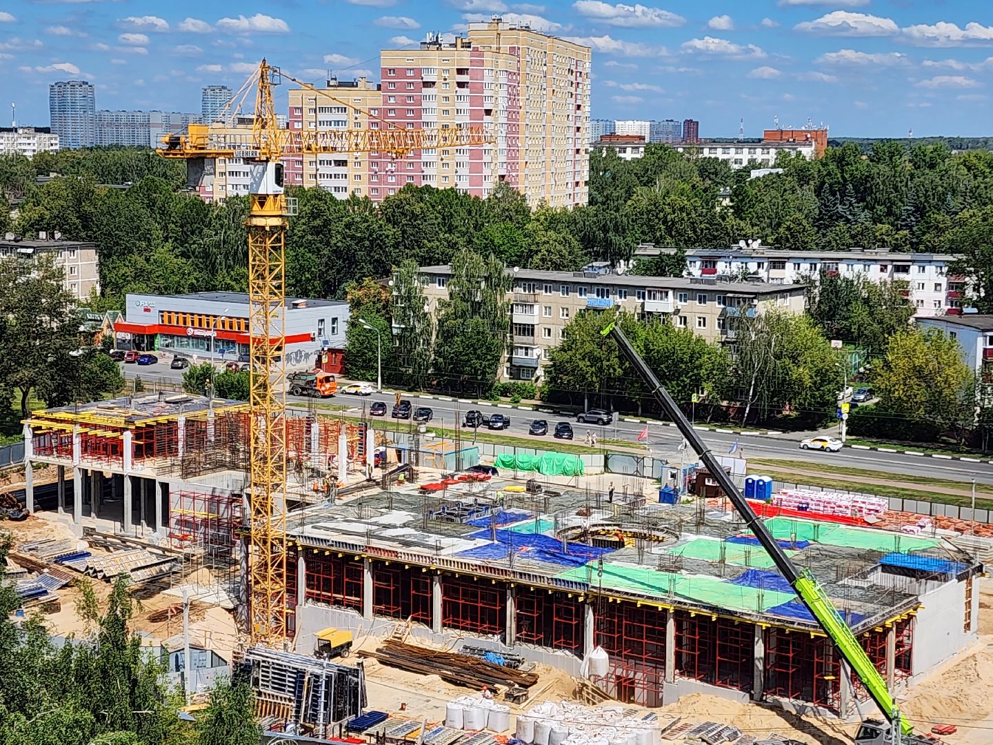 Чехов, улица Мира, детская поликлиника, строительство, строительная готовность объекта, нацпроект Здравоохранение, губернатор Московской области, строительство объектов социальной инфраструктуры,